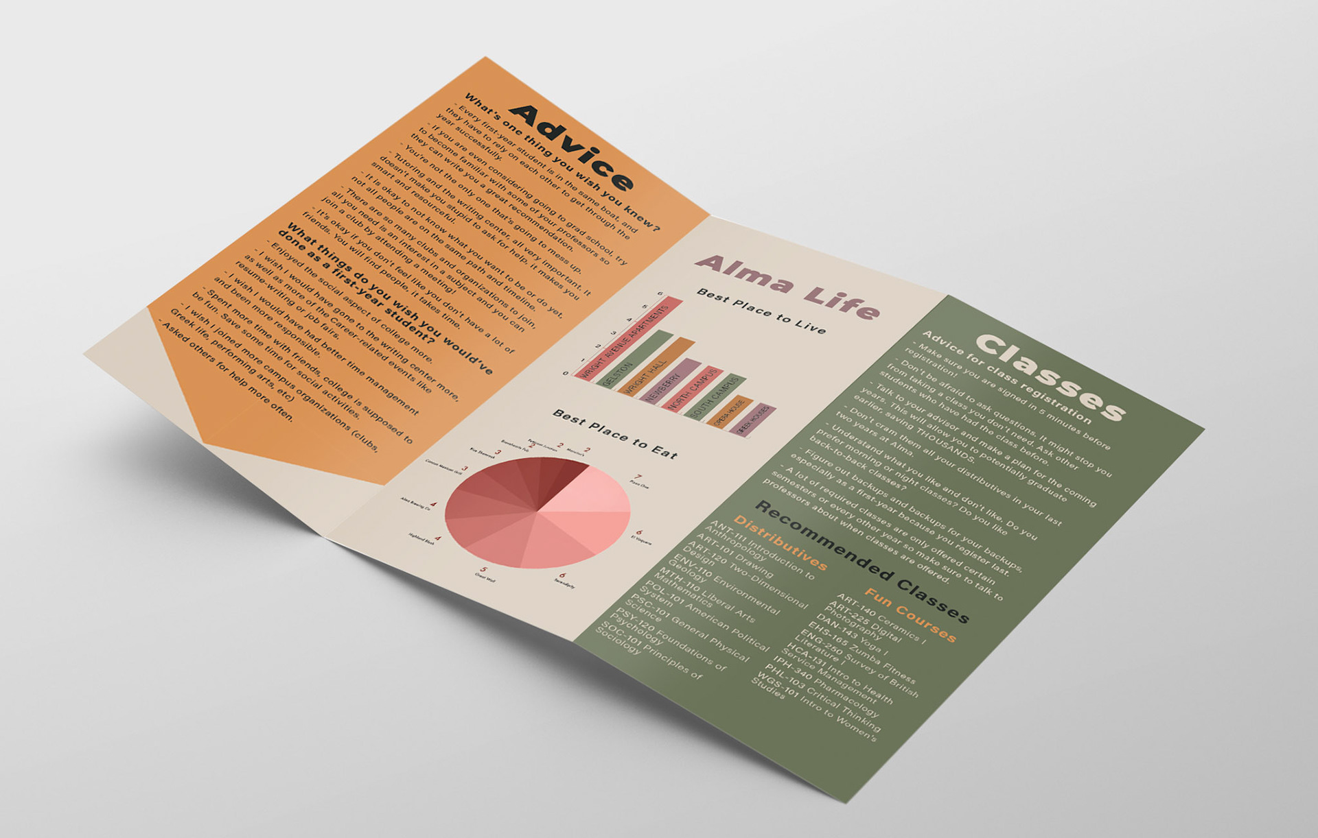 Brochure for Residence Life