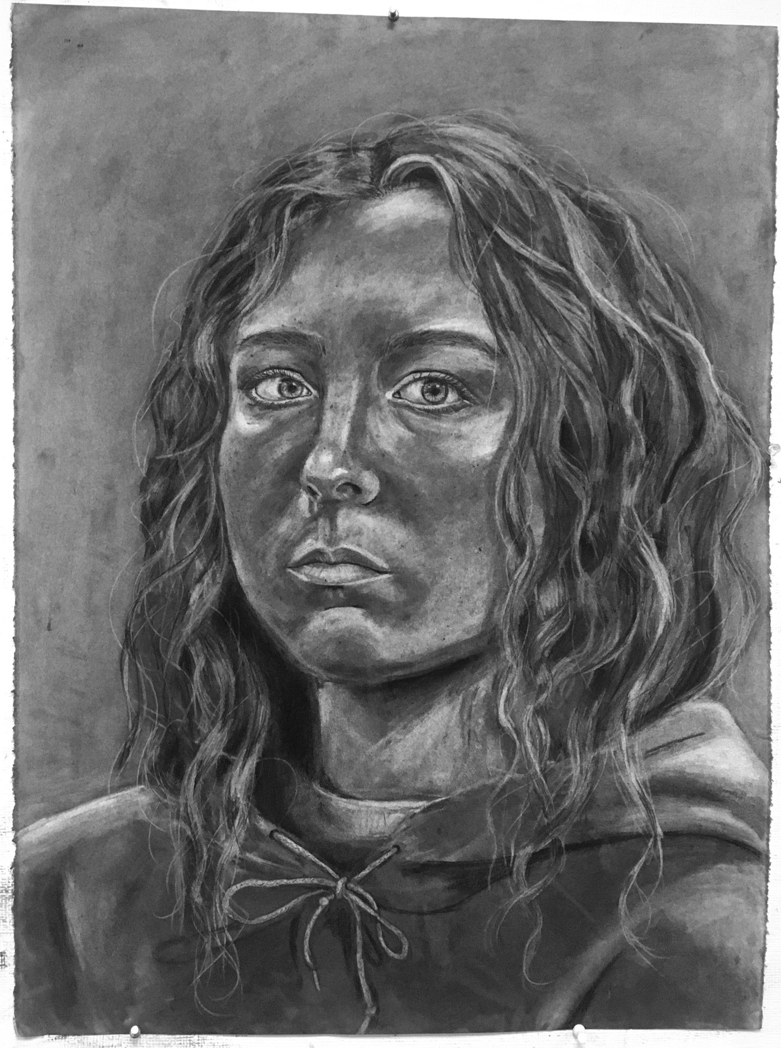 Self Portrait. 2019. Charcaol.