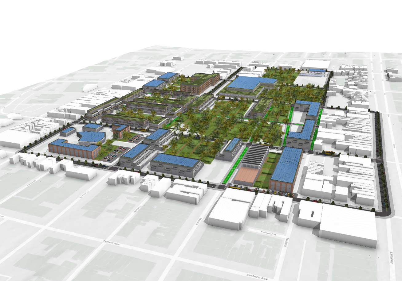 Aerial View of Project due North