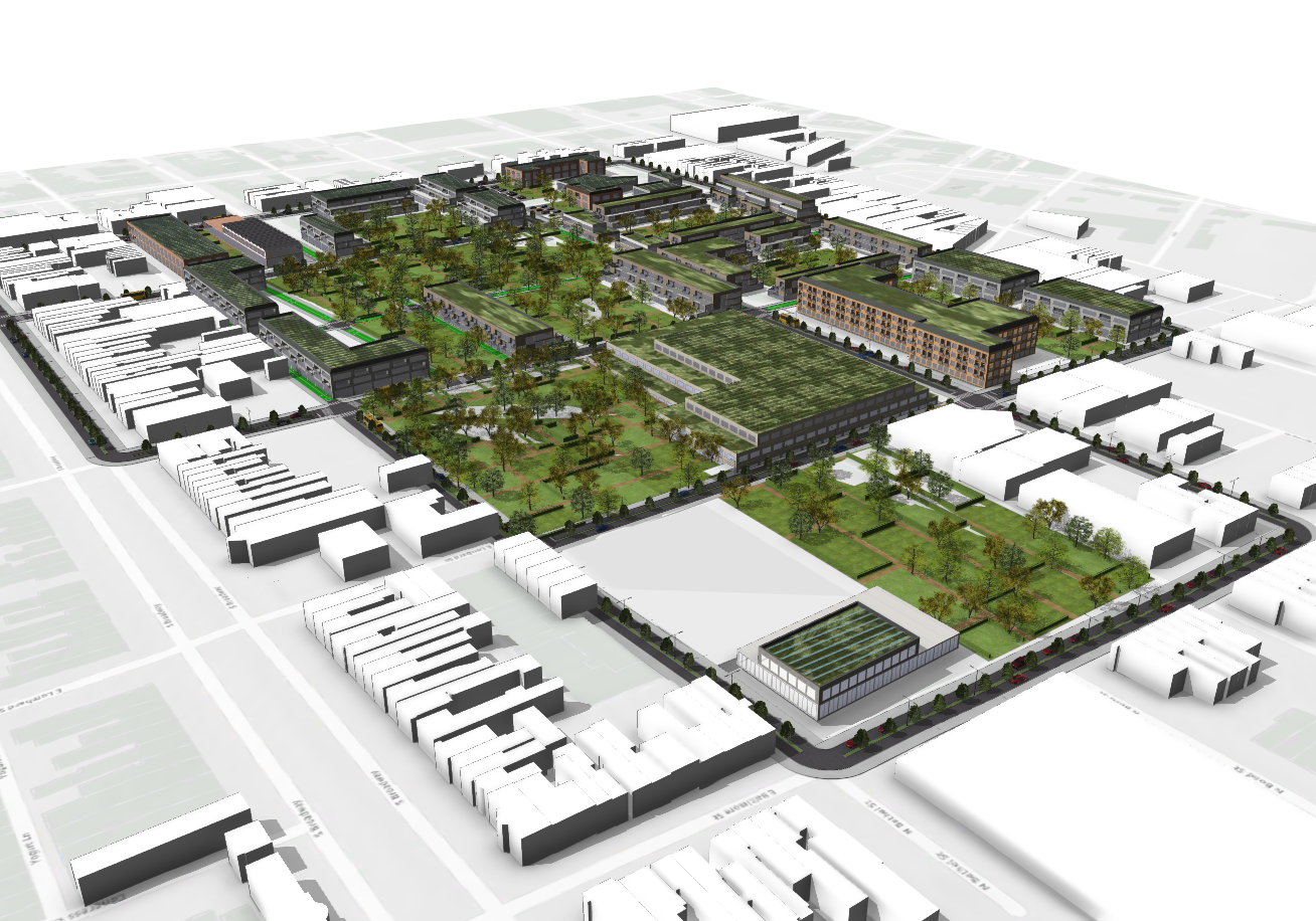 Aerial View of Project due South