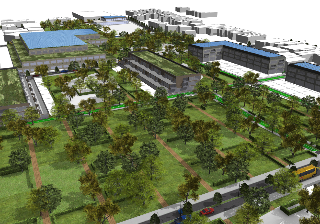 Park Spaces + Multi-Modal Street Network