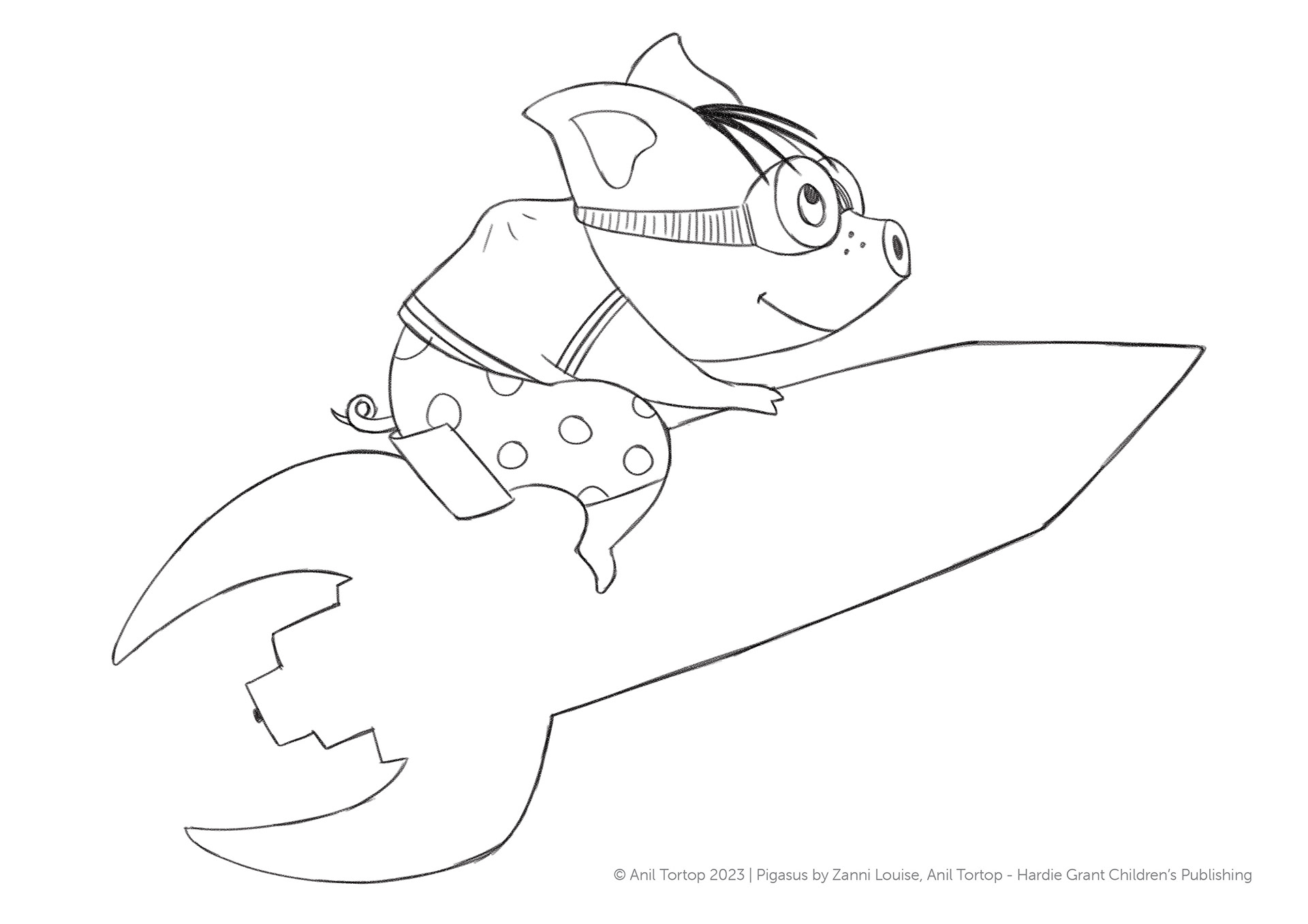 Decorate the rocket & Colour-in — Pigasus