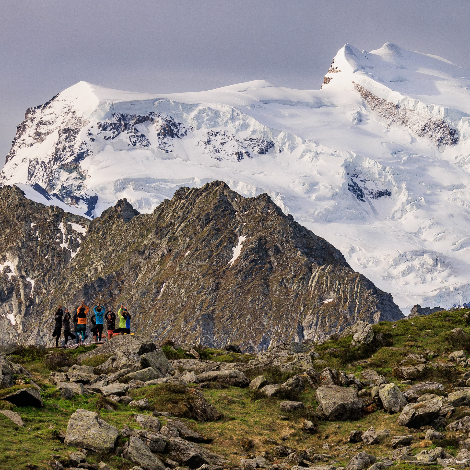 Yoga sur l'Alpe