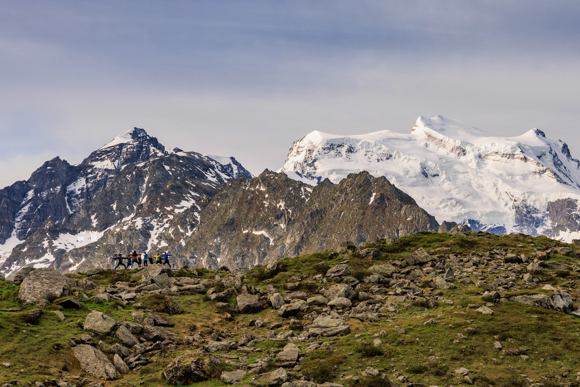 Yoga sur l'Alpe