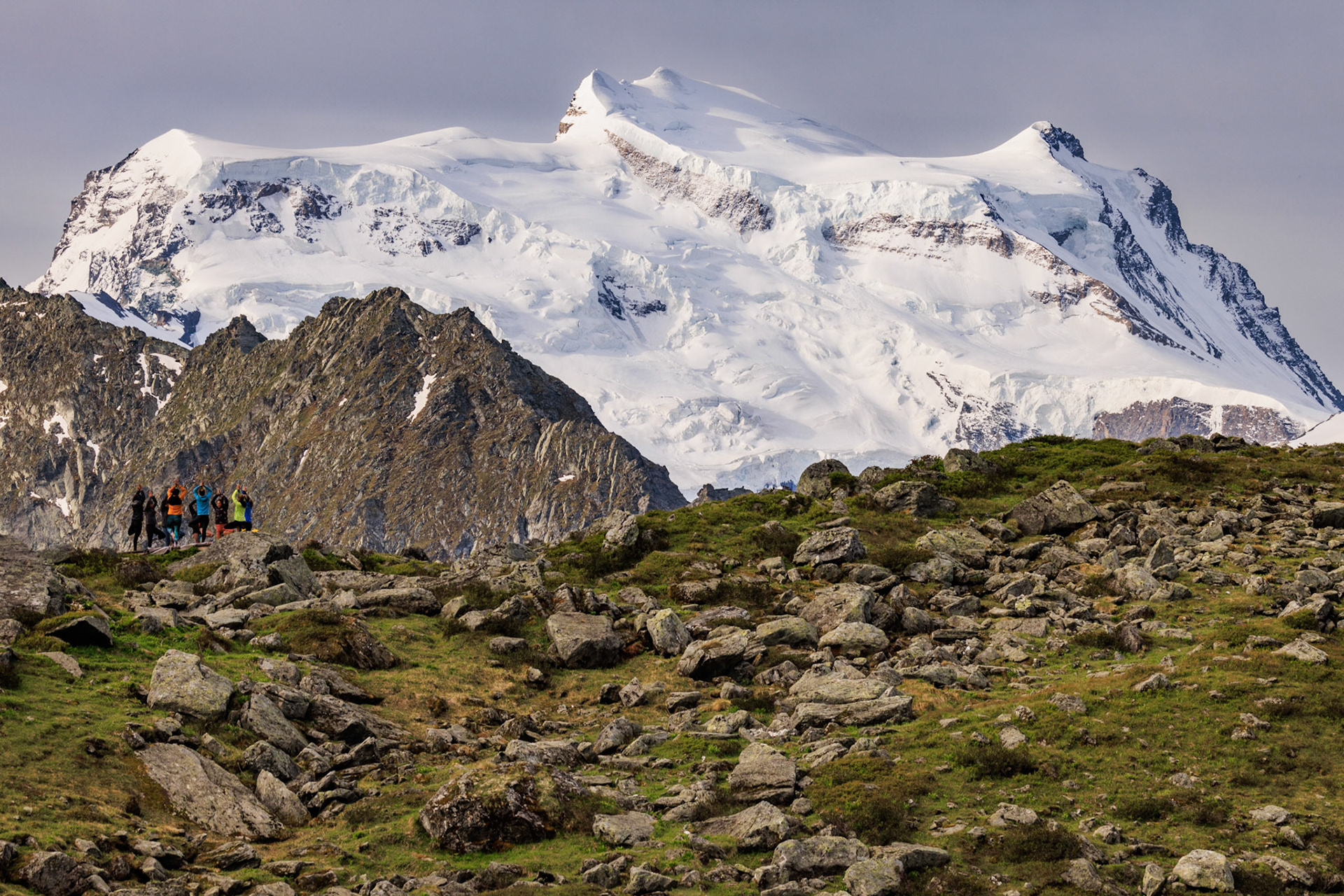 Yoga sur l'Alpe