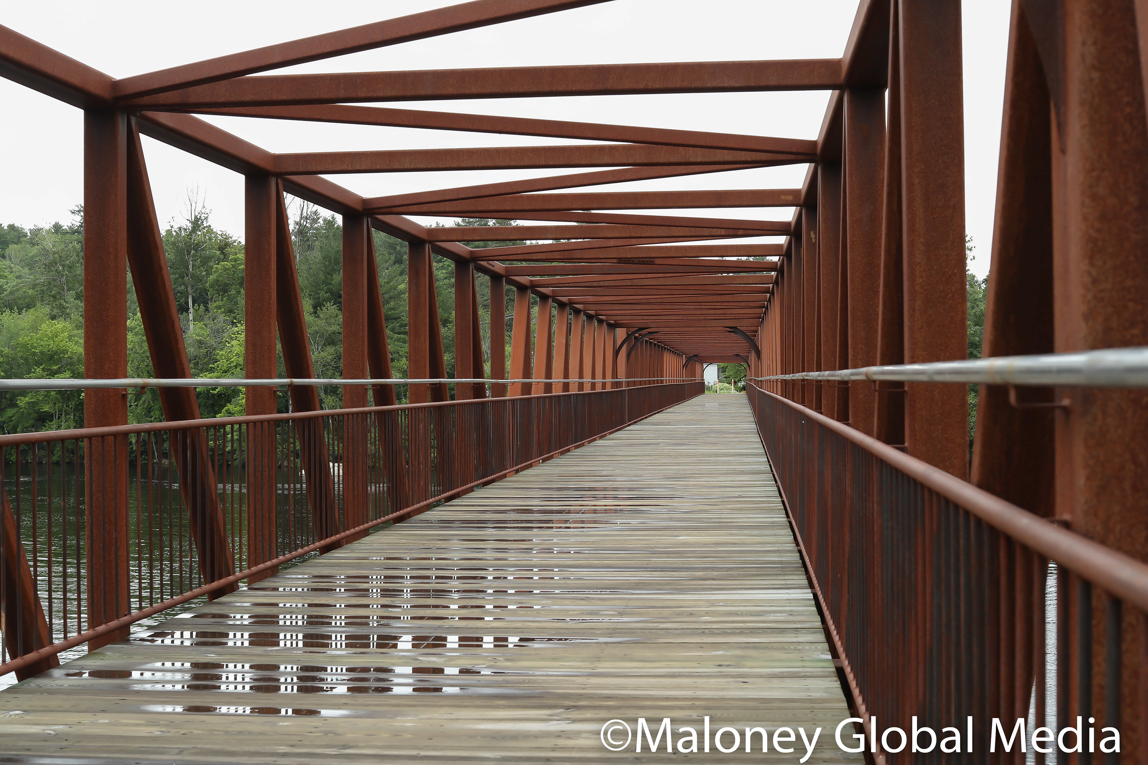 Old Bridge over Merrimack River, Hooksett, NH