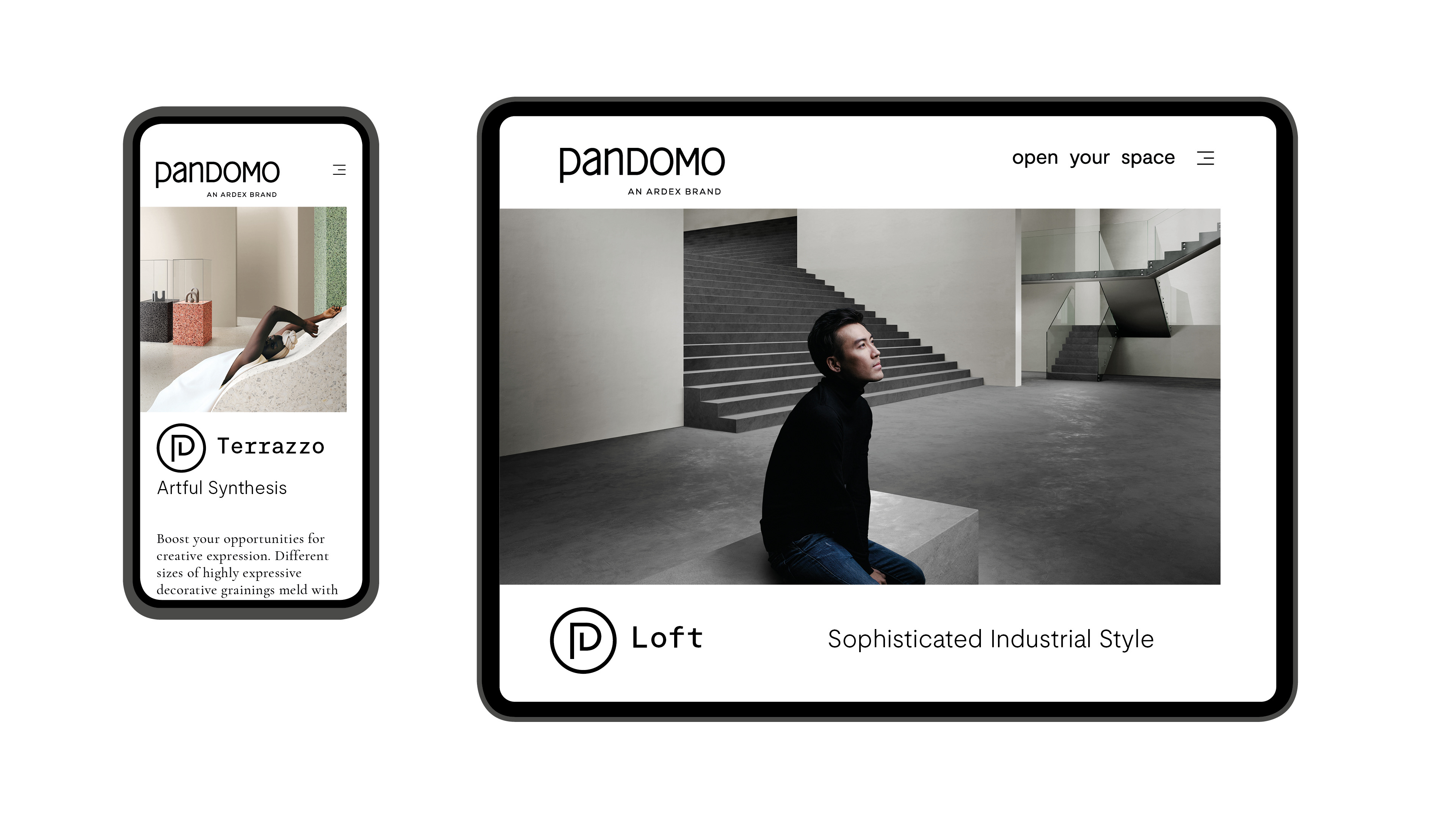  The new international brand identity positions the brand as a premium interior design brand.