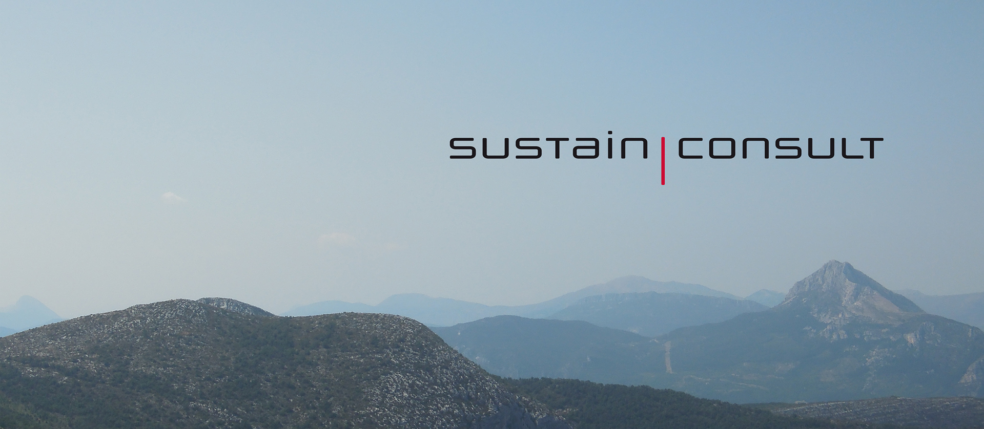 The logo for Sustain Consult, a consulting firm for sustainable economic development, impresses with its balanced, timeless design. The individually drawn word mark subtly evokes associations with economic processes.