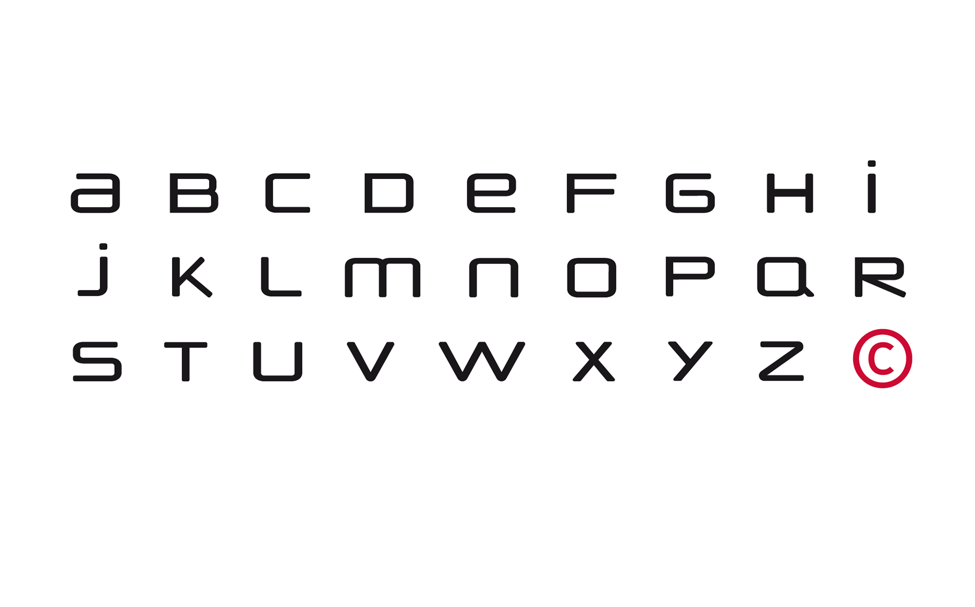 The alphabet, specially developed for Sustain Consult, emphasises the independent character and strategic approach of the consulting firm for sustainable economic development through individual formal details.