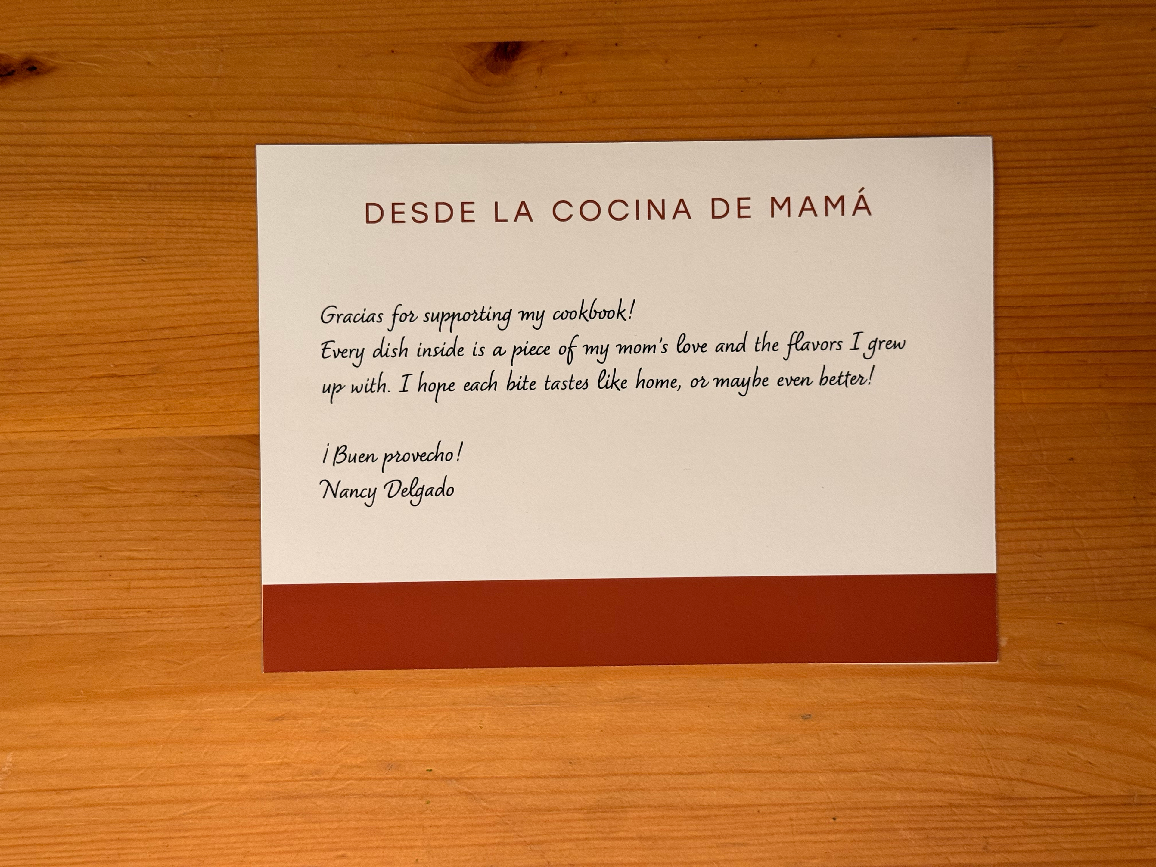 Cookbook: Postcards Back