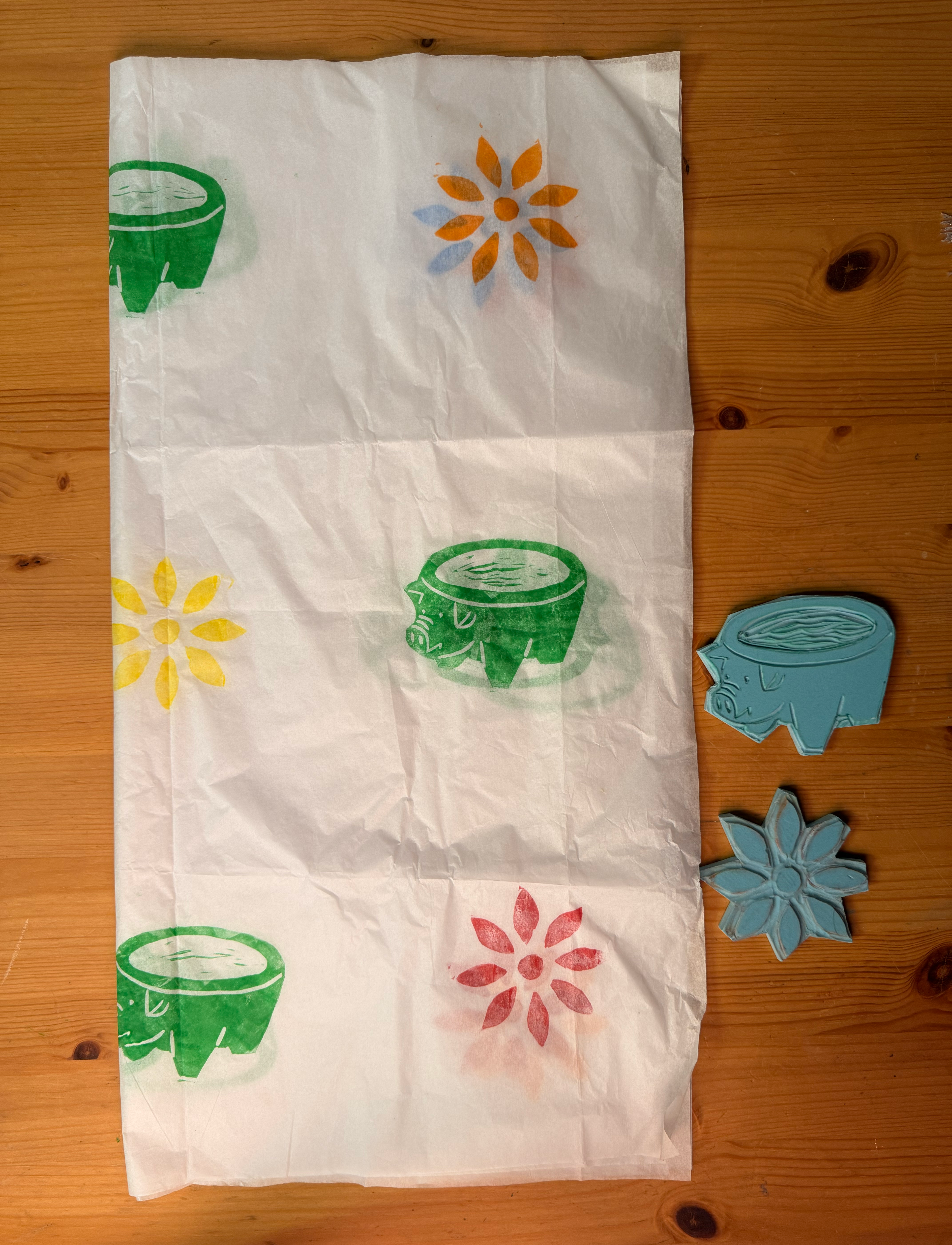 Cookbook: Stamped tissue paper