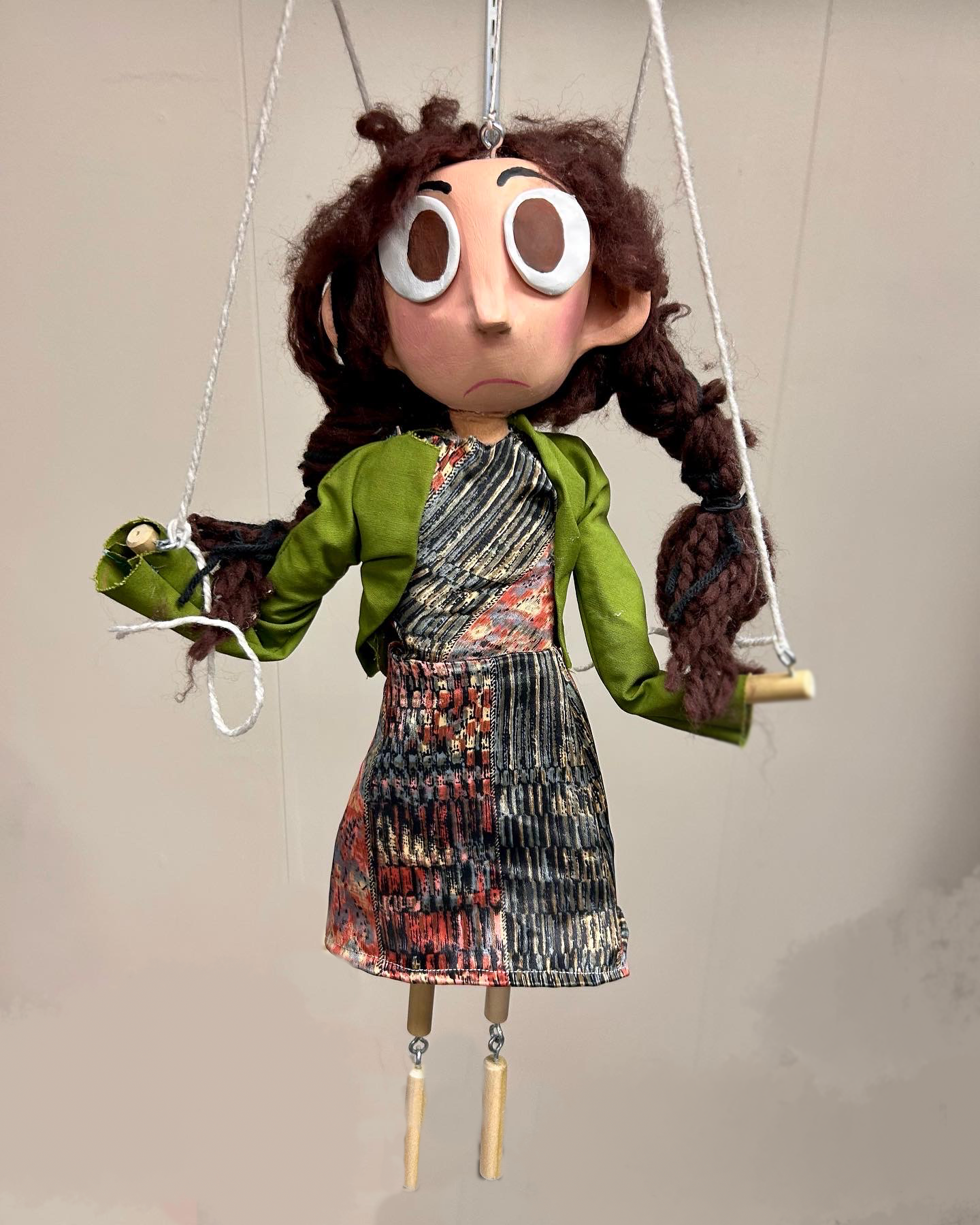 "Sonya" Marionette Puppet, For Theatrical Production of Deaf Republic, 2023