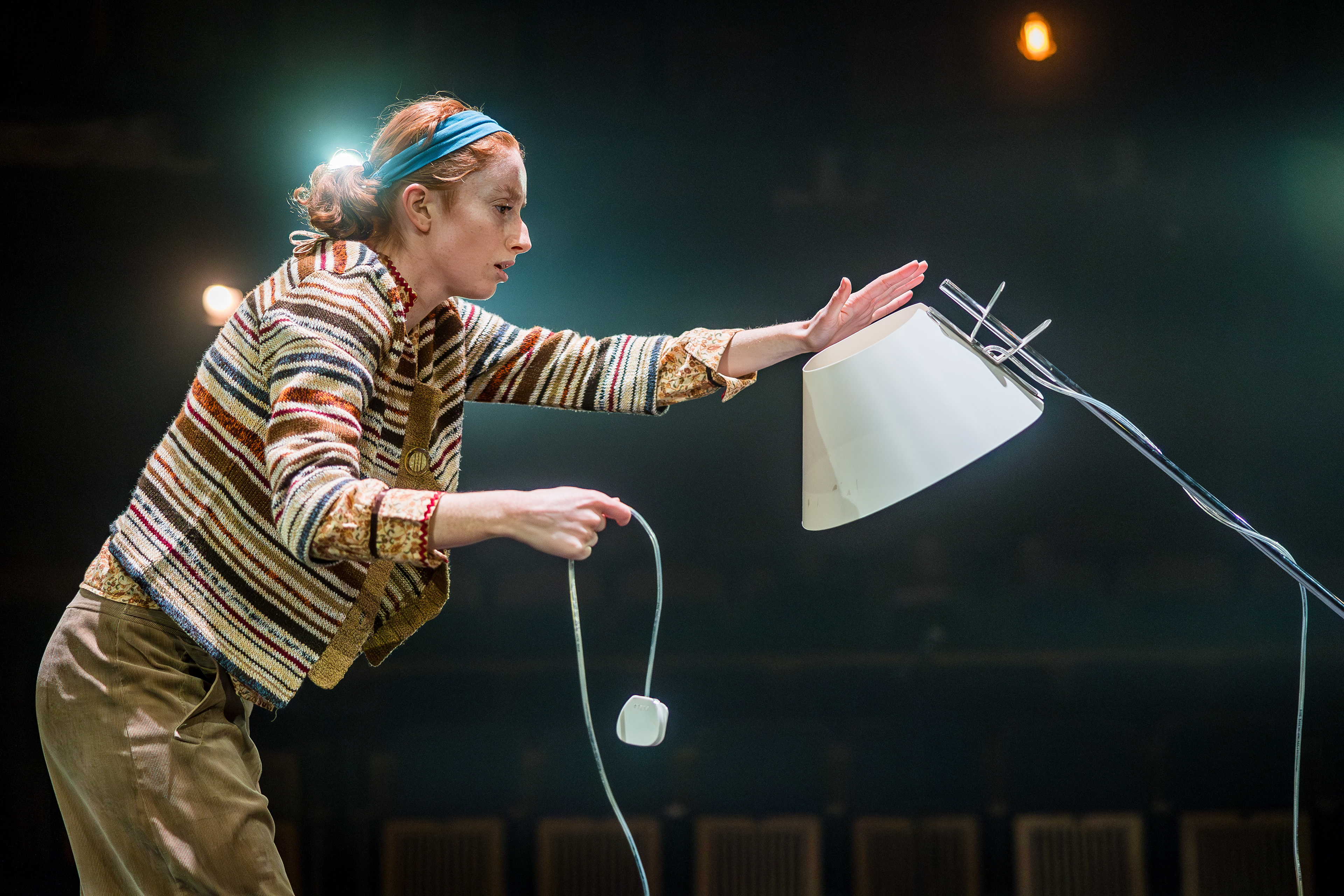 Spinning The Line by Cameron Kelsey; featuring Cameron Kelsey, Amy Lewis and Lois Fletcher. Photos by Mathew Ferguson. Stage Manager, Nick Coppell; Lighting Programmer, Cory Gibson.