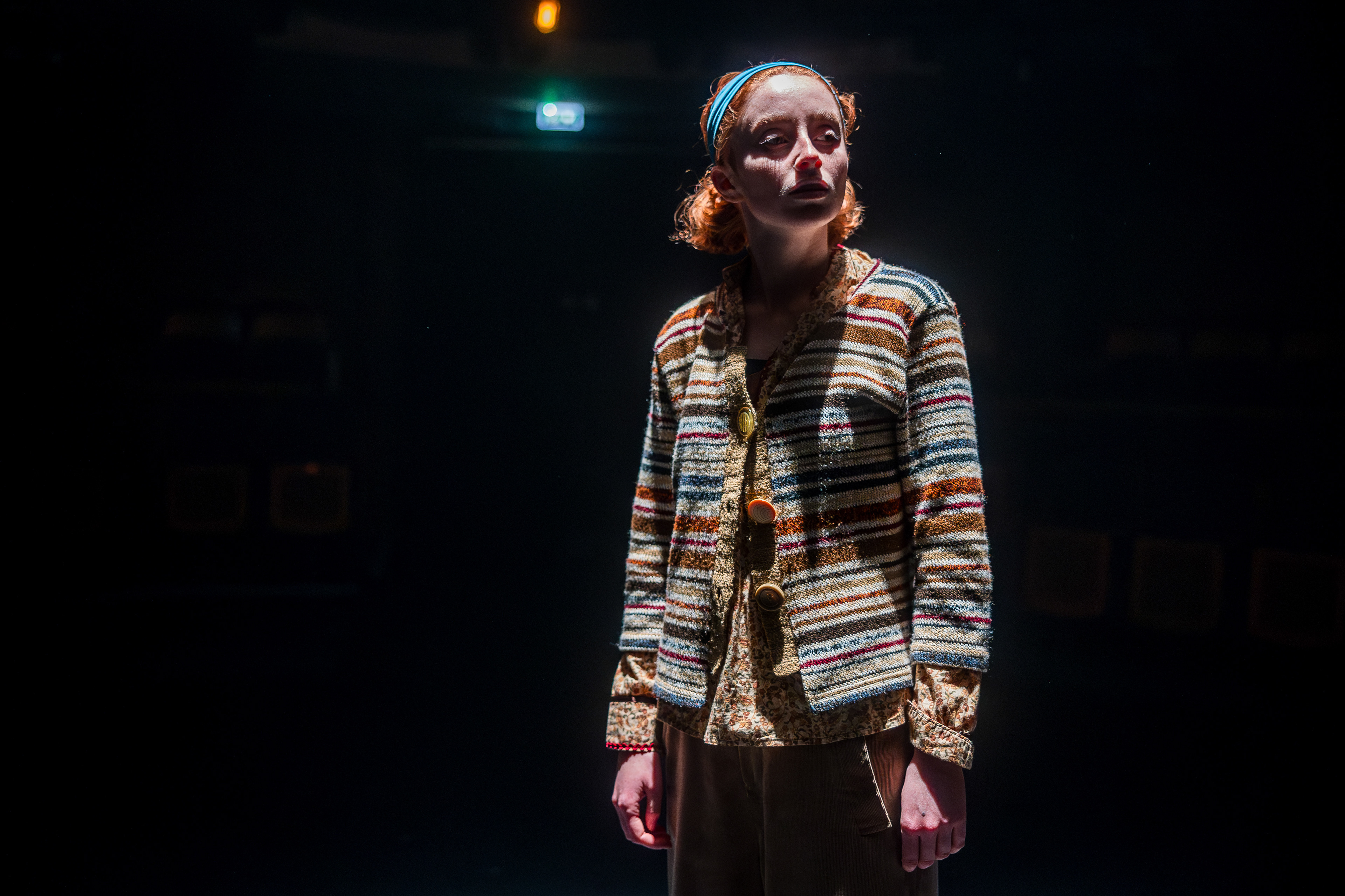 Spinning The Line by Cameron Kelsey; featuring Cameron Kelsey, Amy Lewis and Lois Fletcher. Photos by Mathew Ferguson. Stage Manager, Nick Coppell; Lighting Programmer, Cory Gibson.