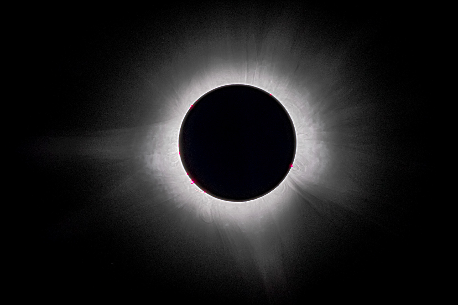 HDR Composite of 7 Exposures during totality. Taken at the eclipse festival at Blue Sky Winery in Makanda, Illinois; the crossroads of the 2017 and 2024 Solar Eclipses.