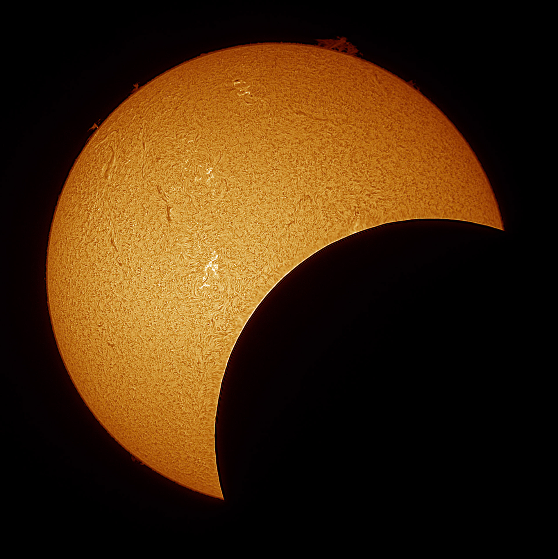 Captured with Lunt 40mm Solar Telescope with ZWO Camera via FireCapture