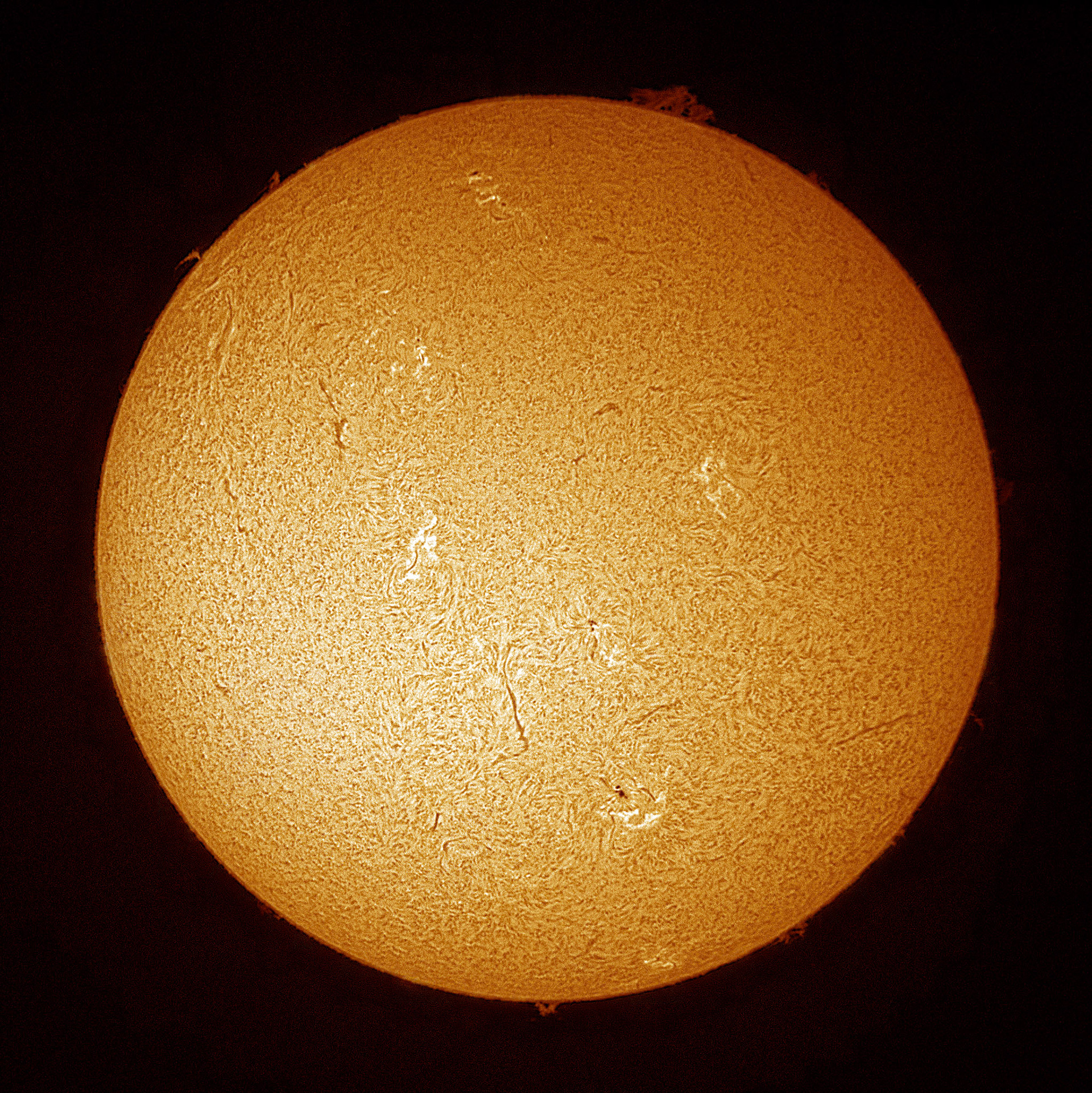 Captured with Lunt 40mm Solar Telescope with ZWO Camera via FireCapture