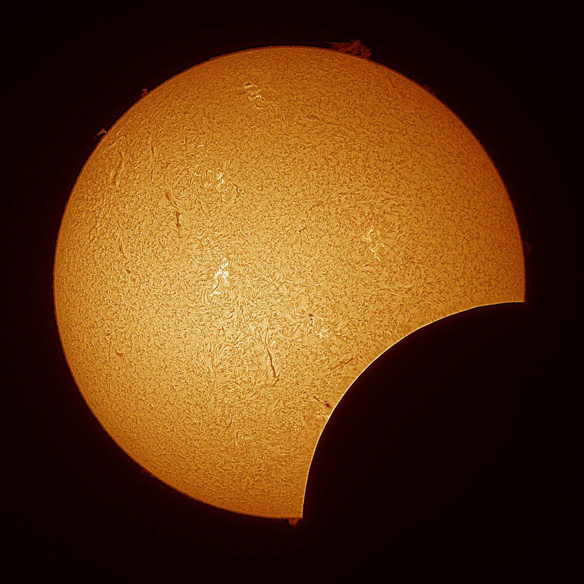 Captured with Lunt 40mm Solar Telescope with ZWO Camera via FireCapture