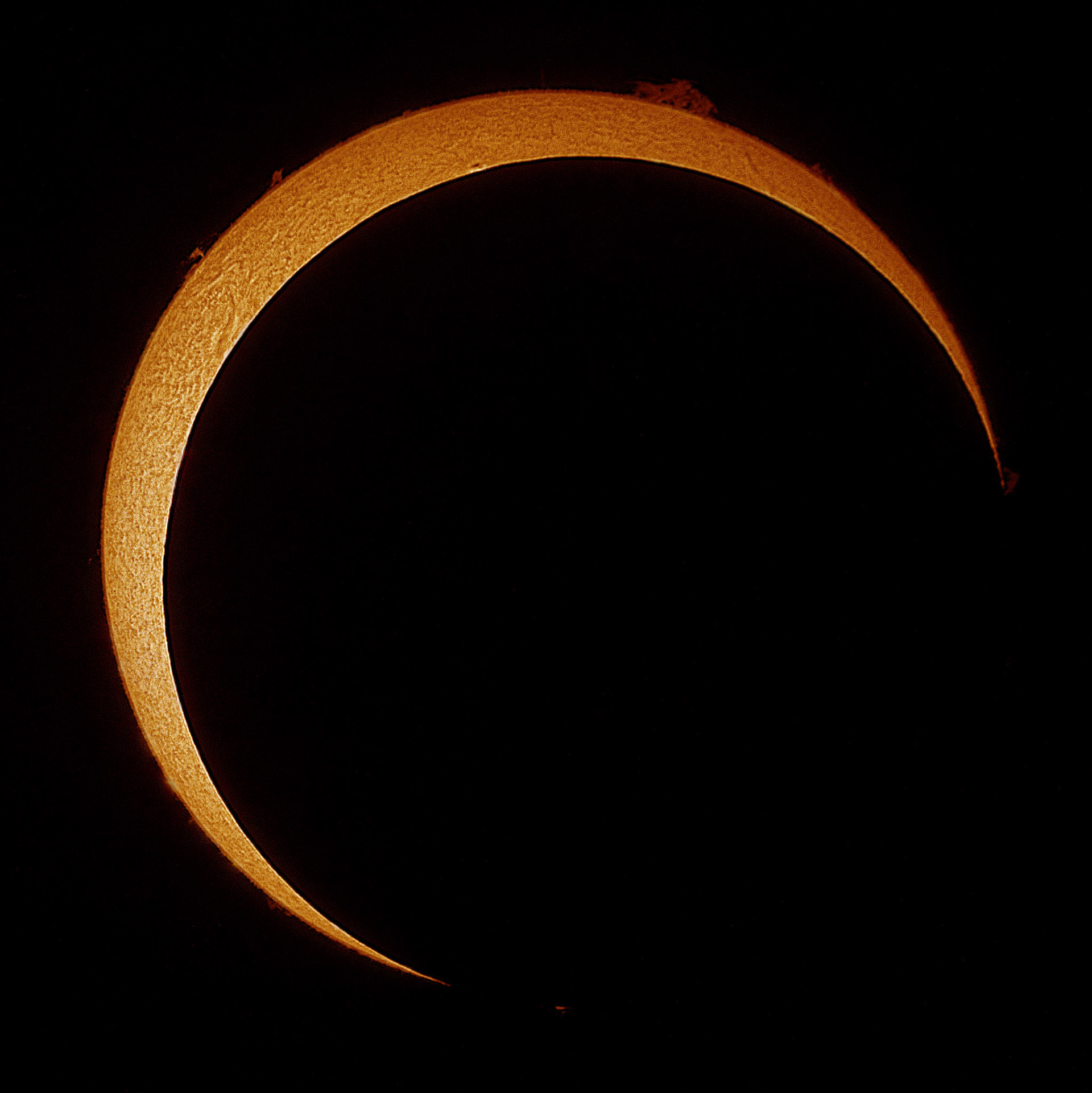 Captured with Lunt 40mm Solar Telescope with ZWO Camera via FireCapture