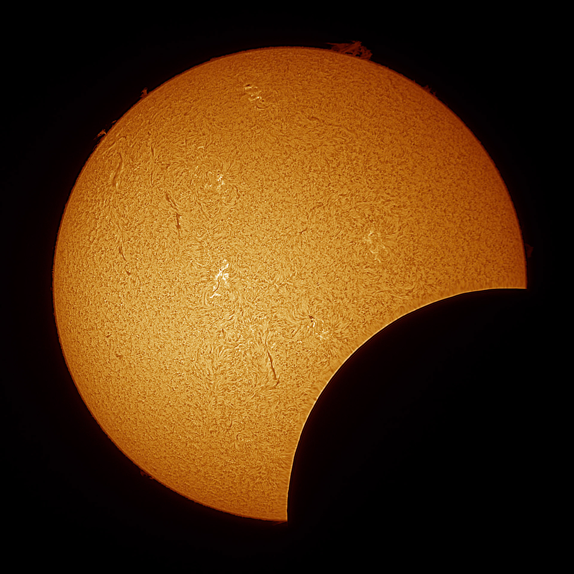 Captured with Lunt 40mm Solar Telescope with ZWO Camera via FireCapture