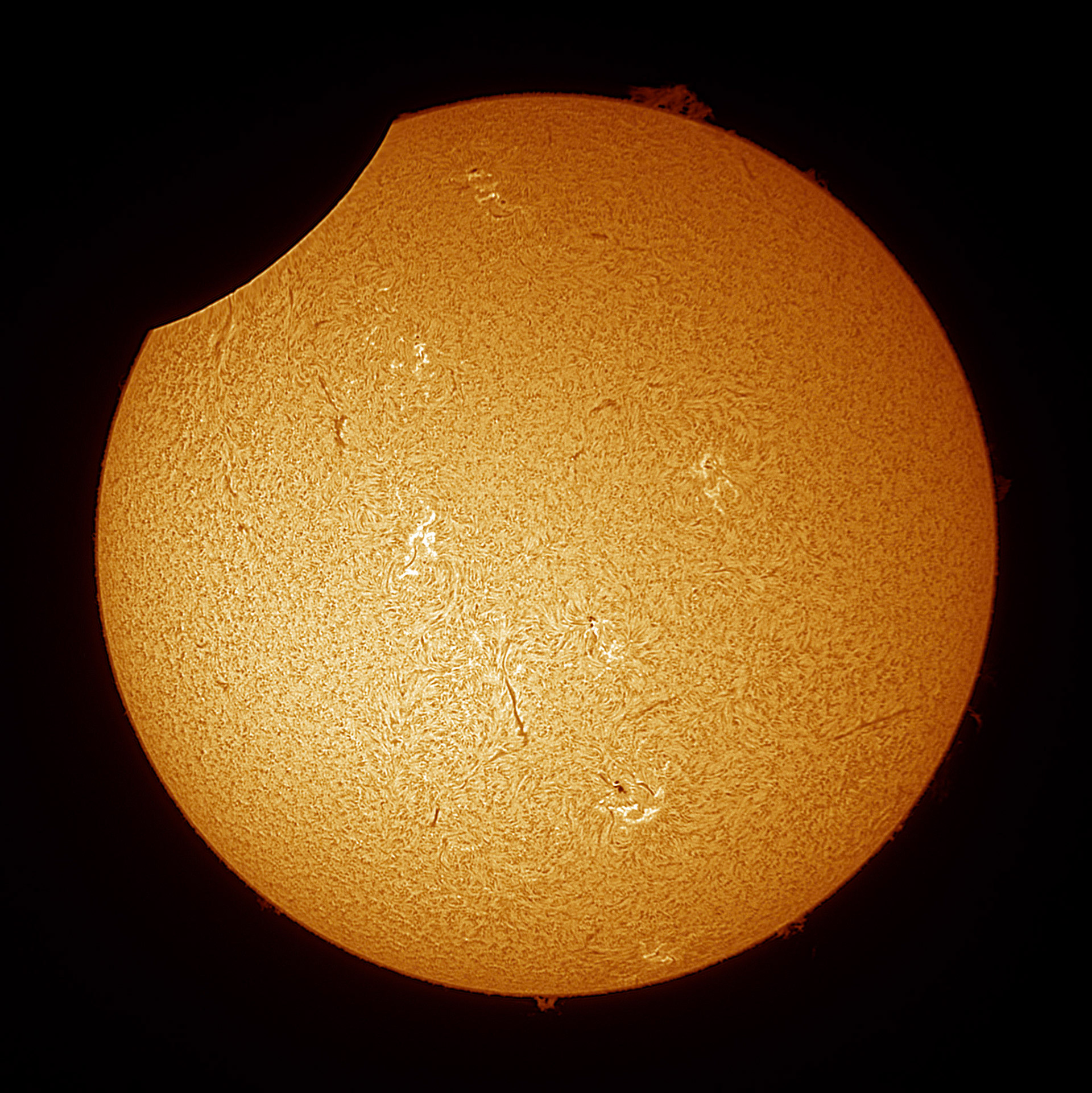Captured with Lunt 40mm Solar Telescope with ZWO Camera via FireCapture