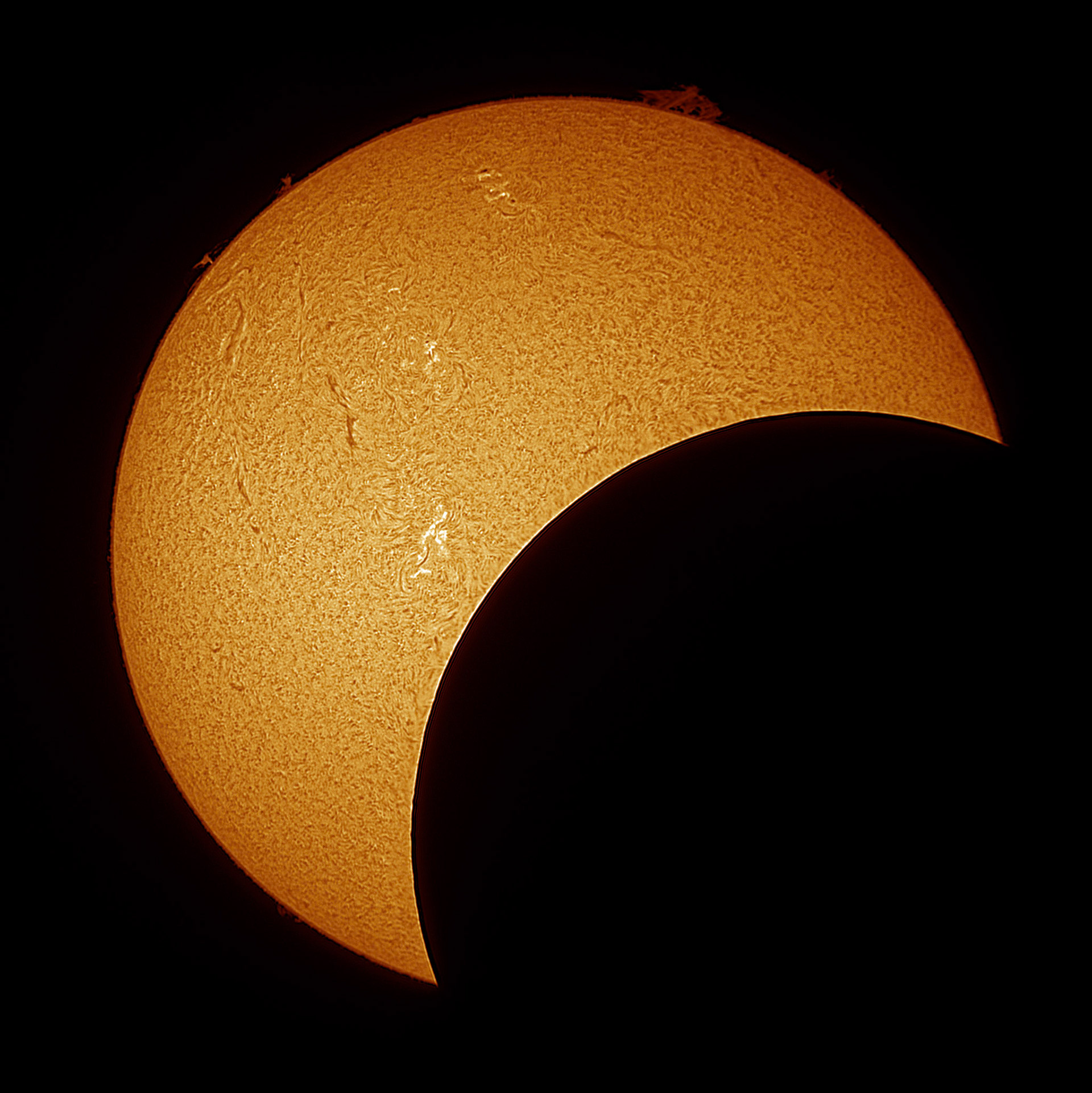 Captured with Lunt 40mm Solar Telescope with ZWO Camera via FireCapture