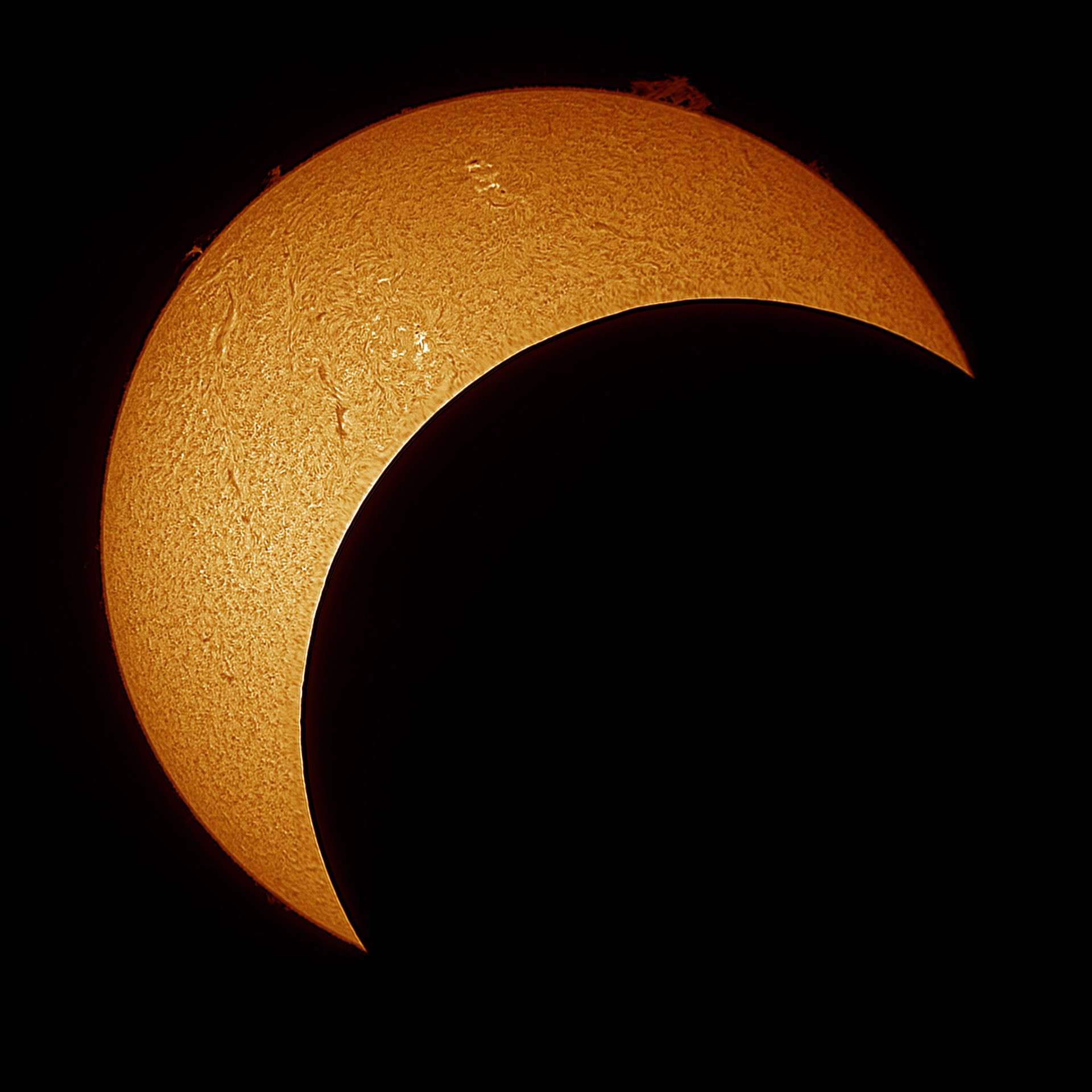 Captured with Lunt 40mm Solar Telescope with ZWO Camera via FireCapture