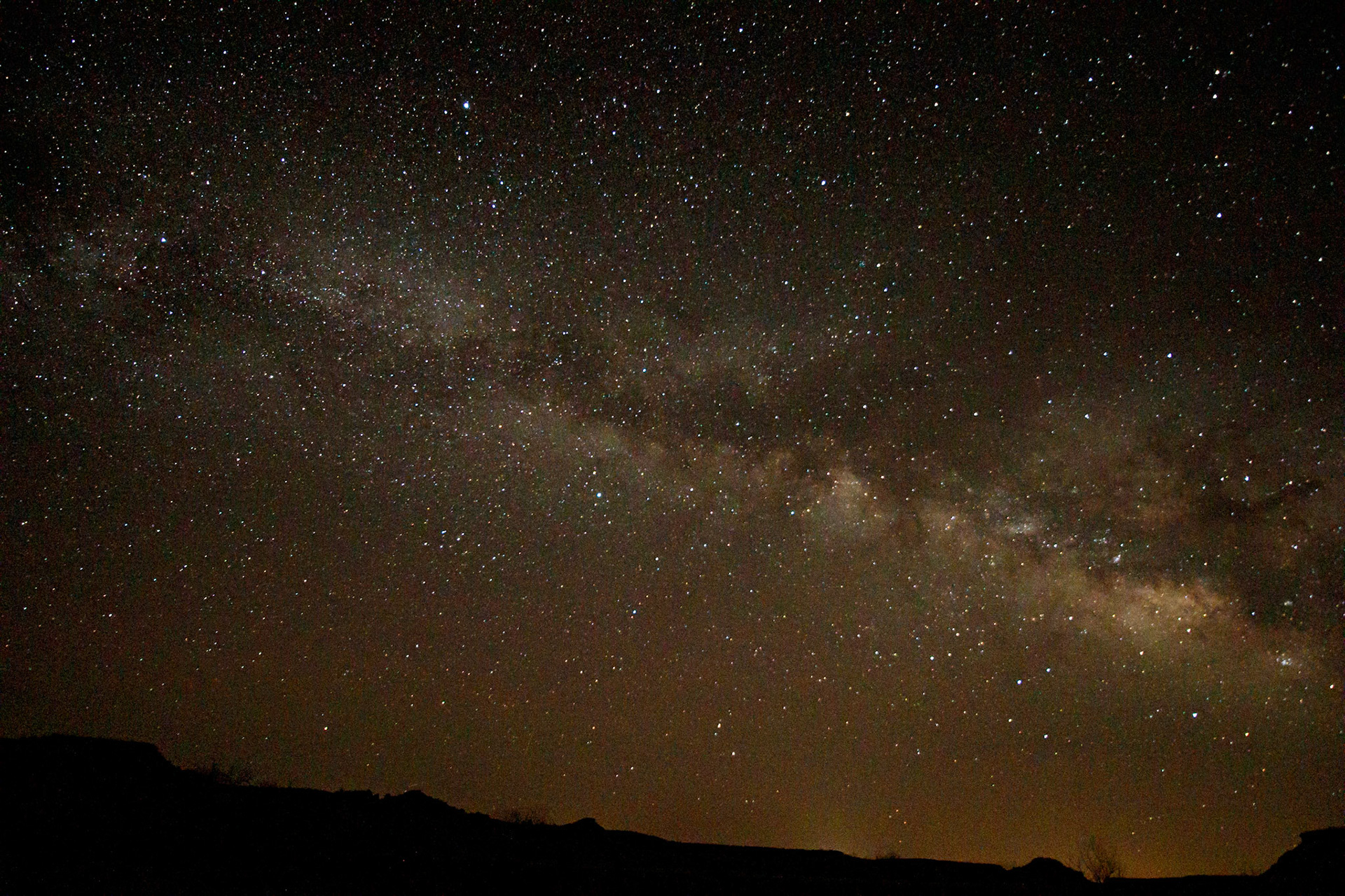 Milky Way over Black Mesa in Oklahoma