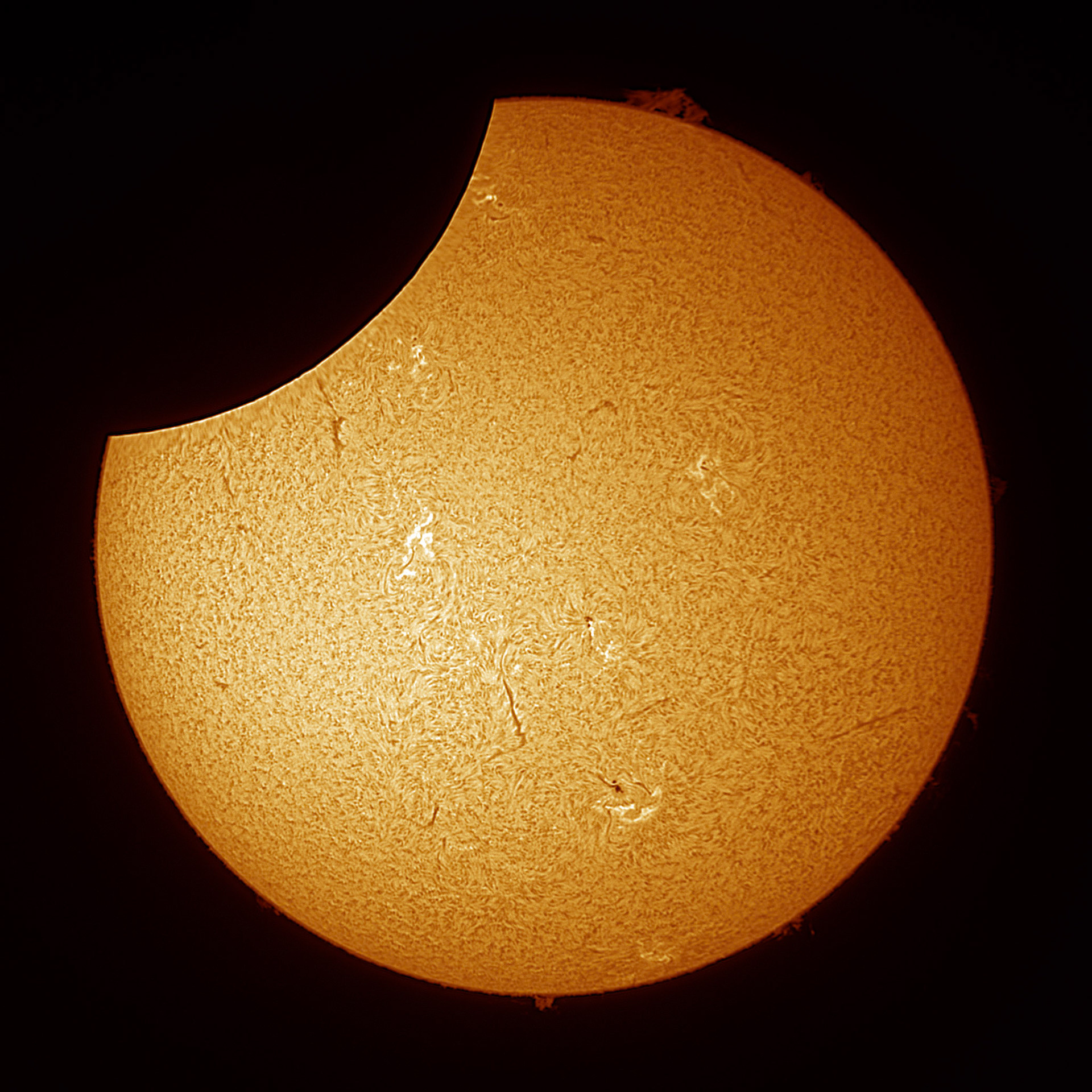 Captured with Lunt 40mm Solar Telescope with ZWO Camera via FireCapture