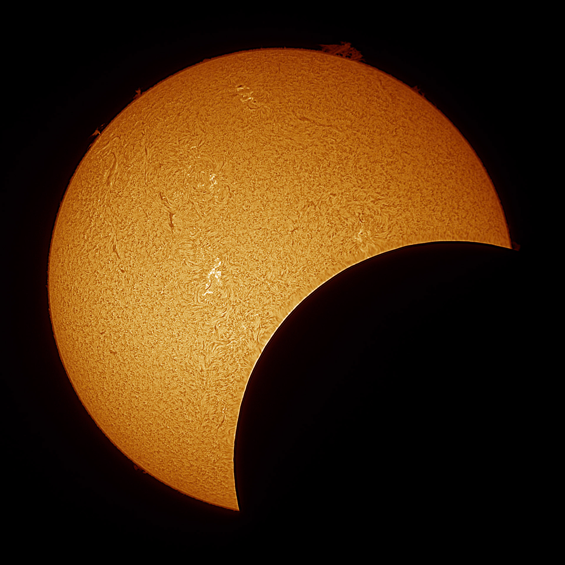 Captured with Lunt 40mm Solar Telescope with ZWO Camera via FireCapture