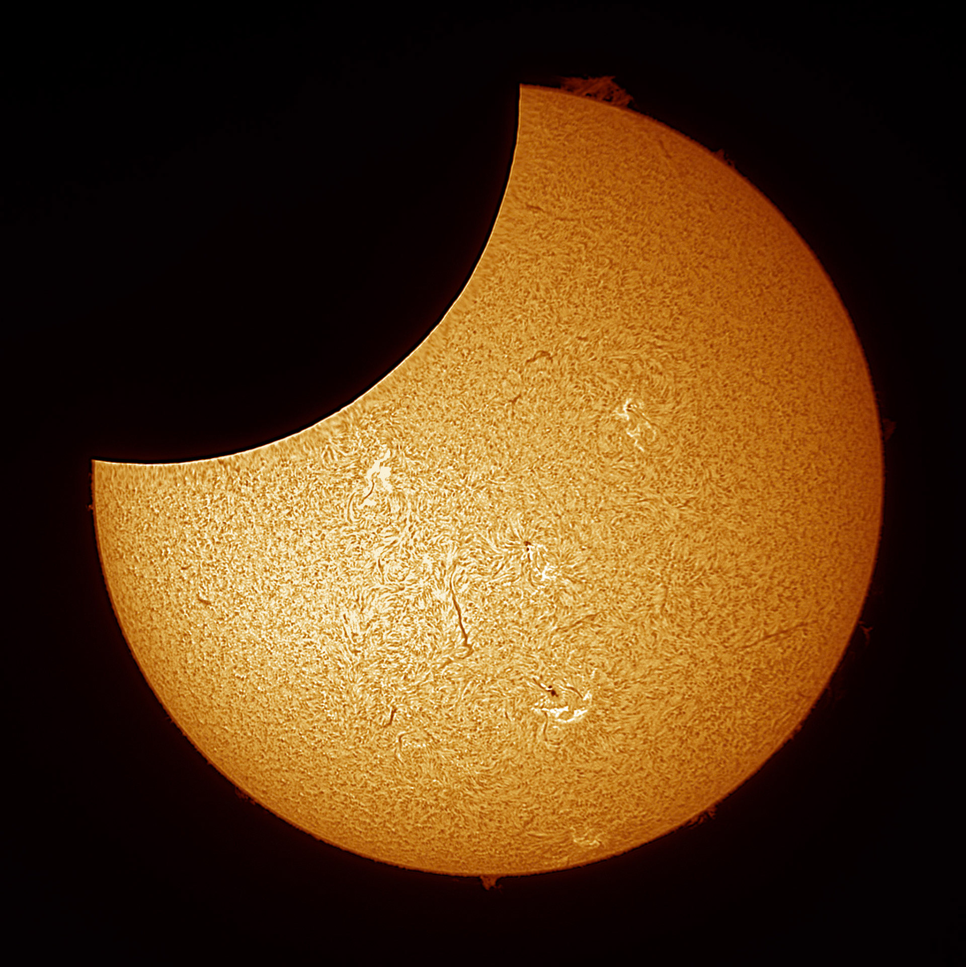 Captured with Lunt 40mm Solar Telescope with ZWO Camera via FireCapture
