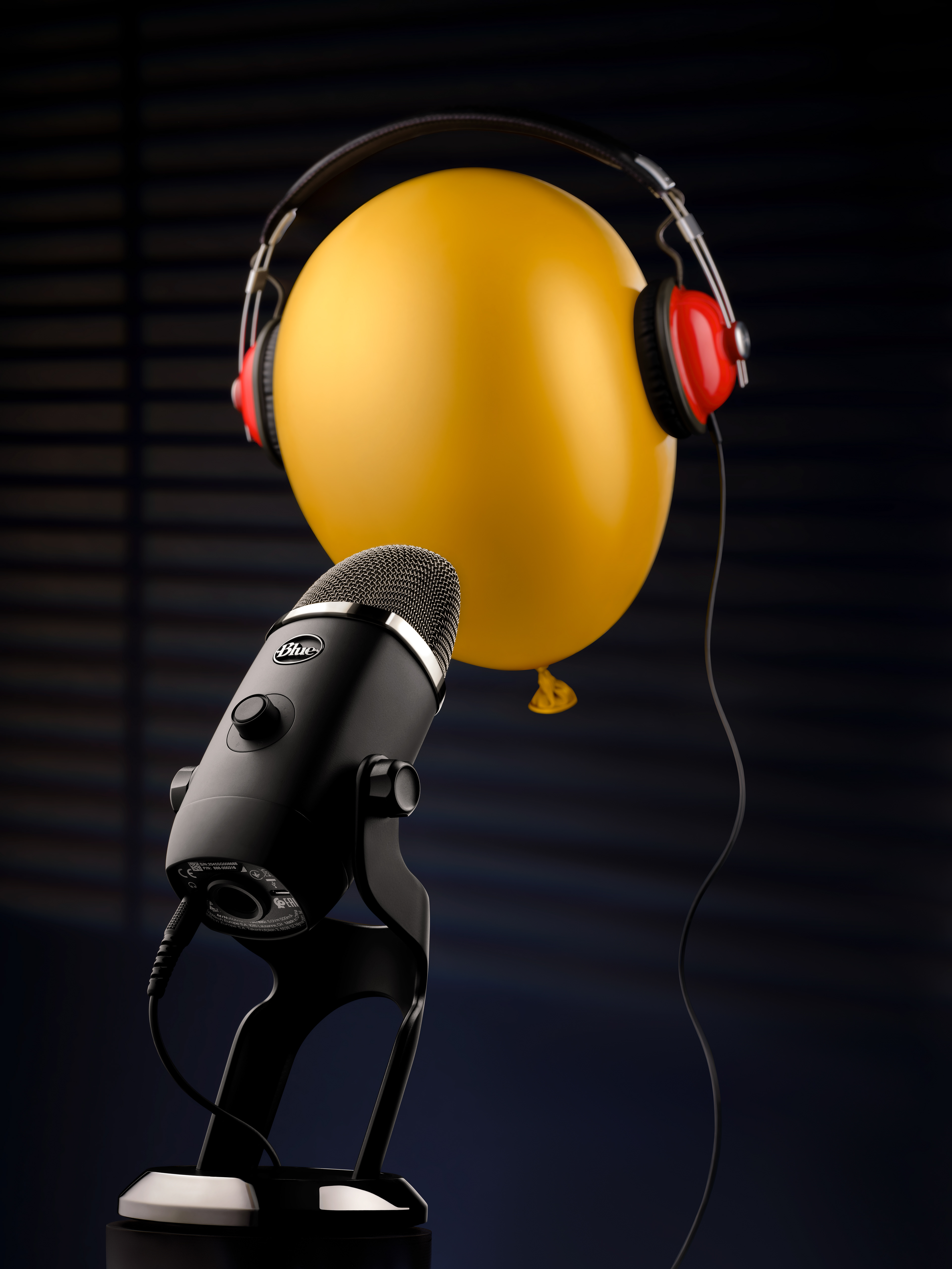 Blue microphone, retouch