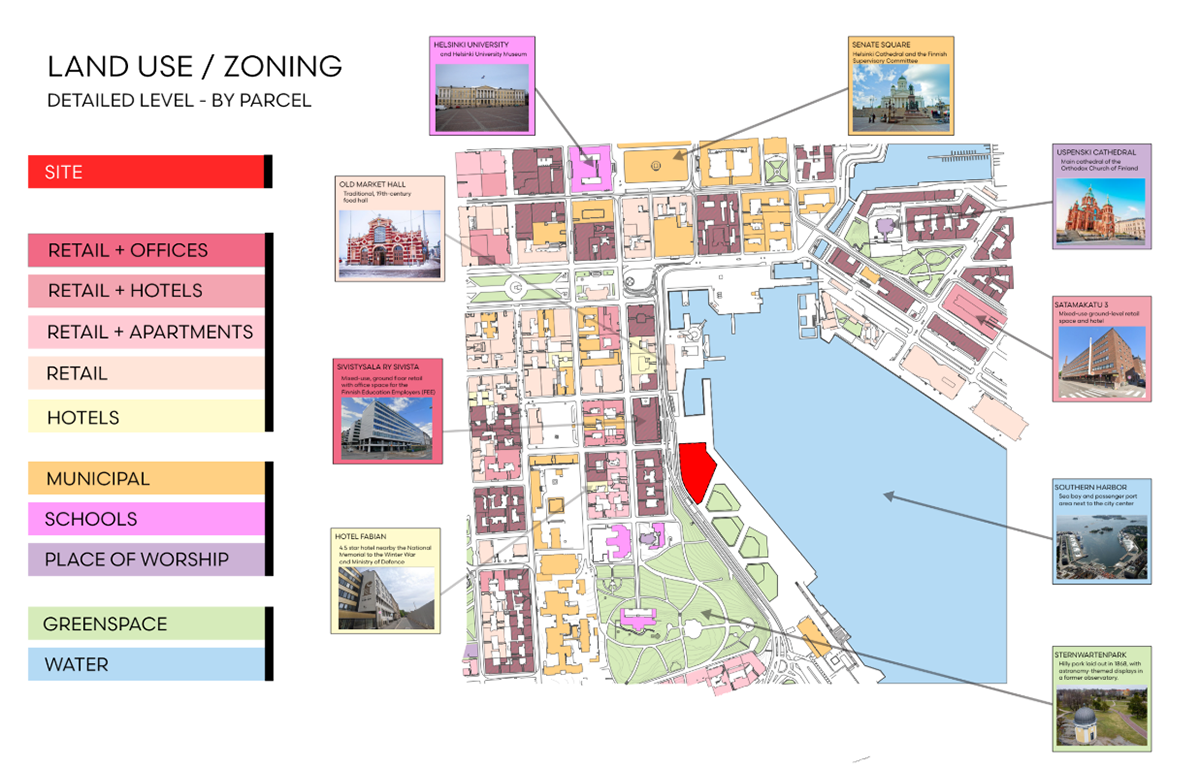 Helsinki New Museum for Art and Design Site Analysis (Jack Sharkey, Dillon Fraga)