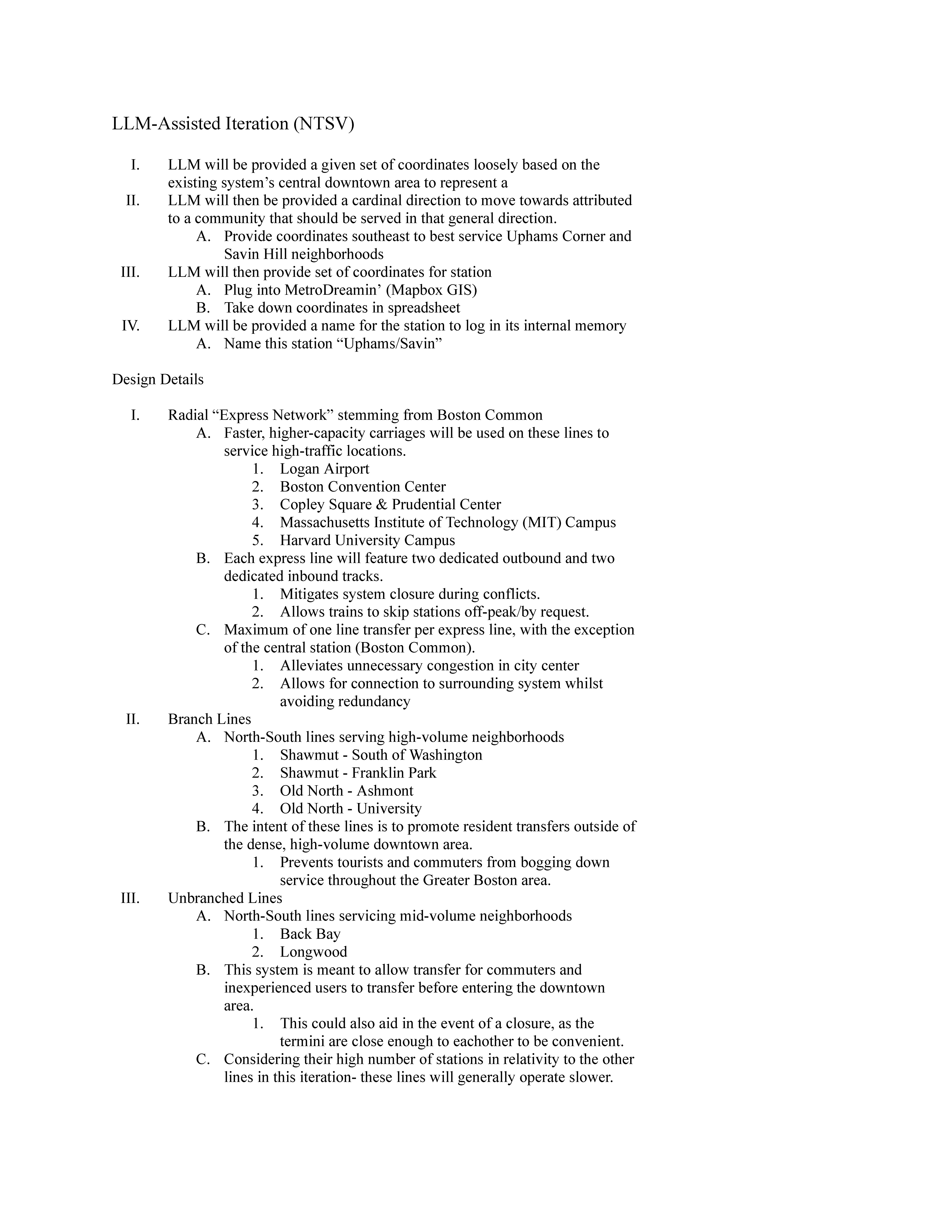 Iteration V (Outline)