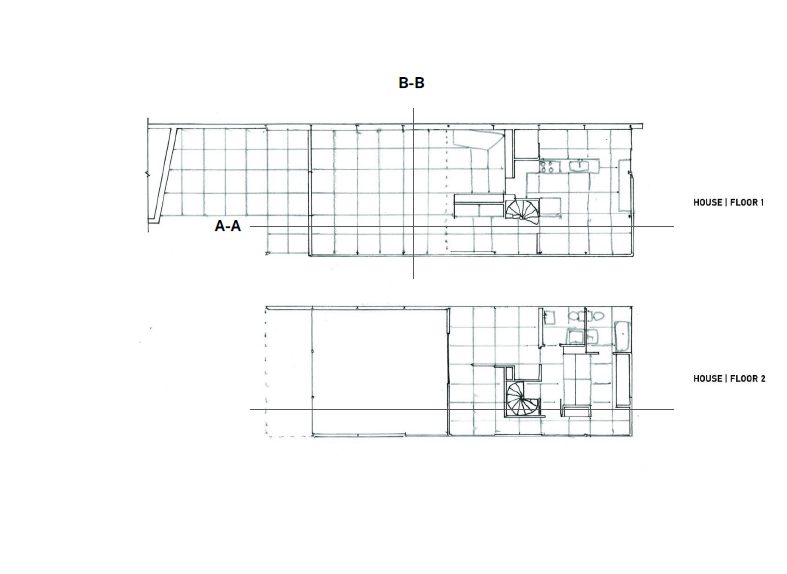 Plan of Eames House from Mid Century Modern Project