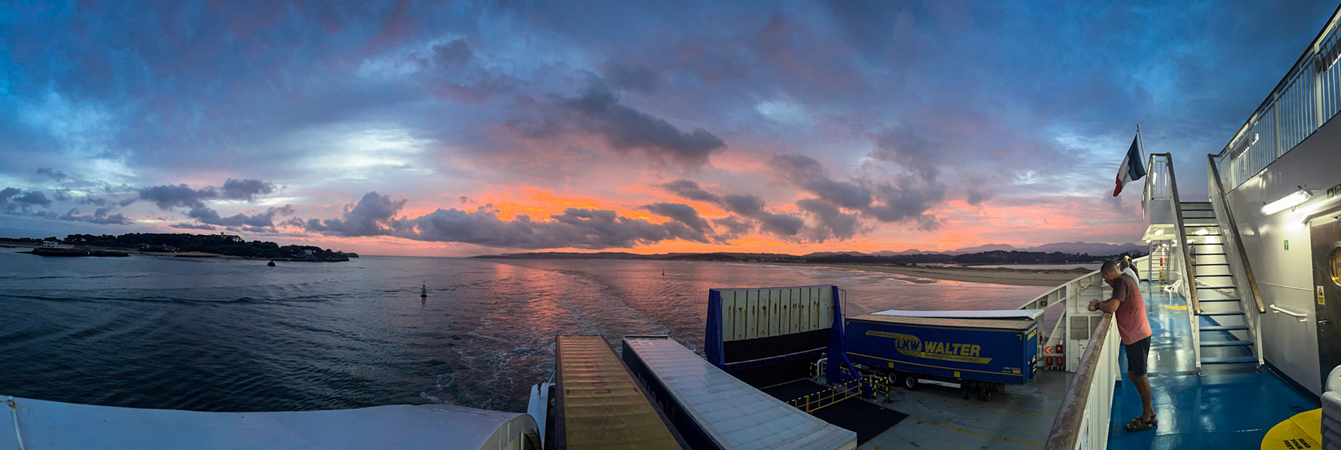 Dawn arrival in Santander