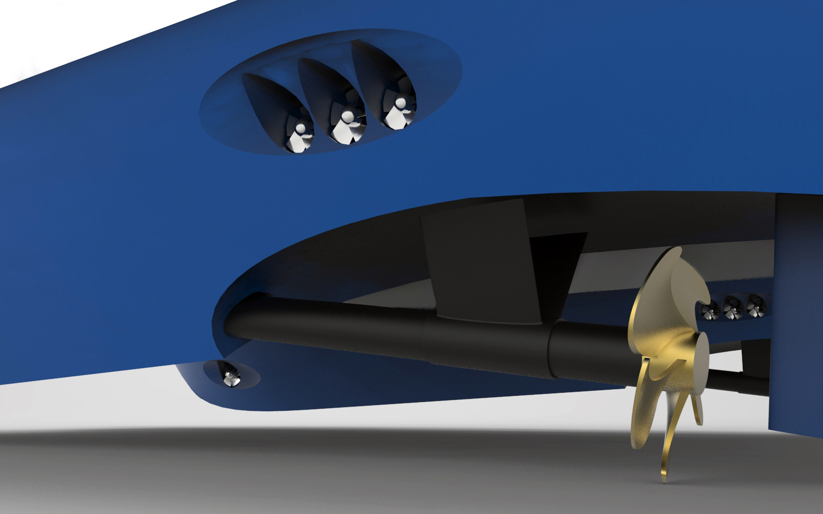 Rear Bow Thrusters + Propeller