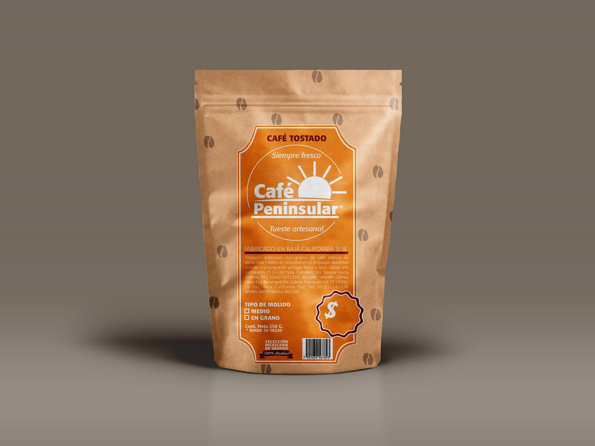 Etiqueta para Café Peninsular