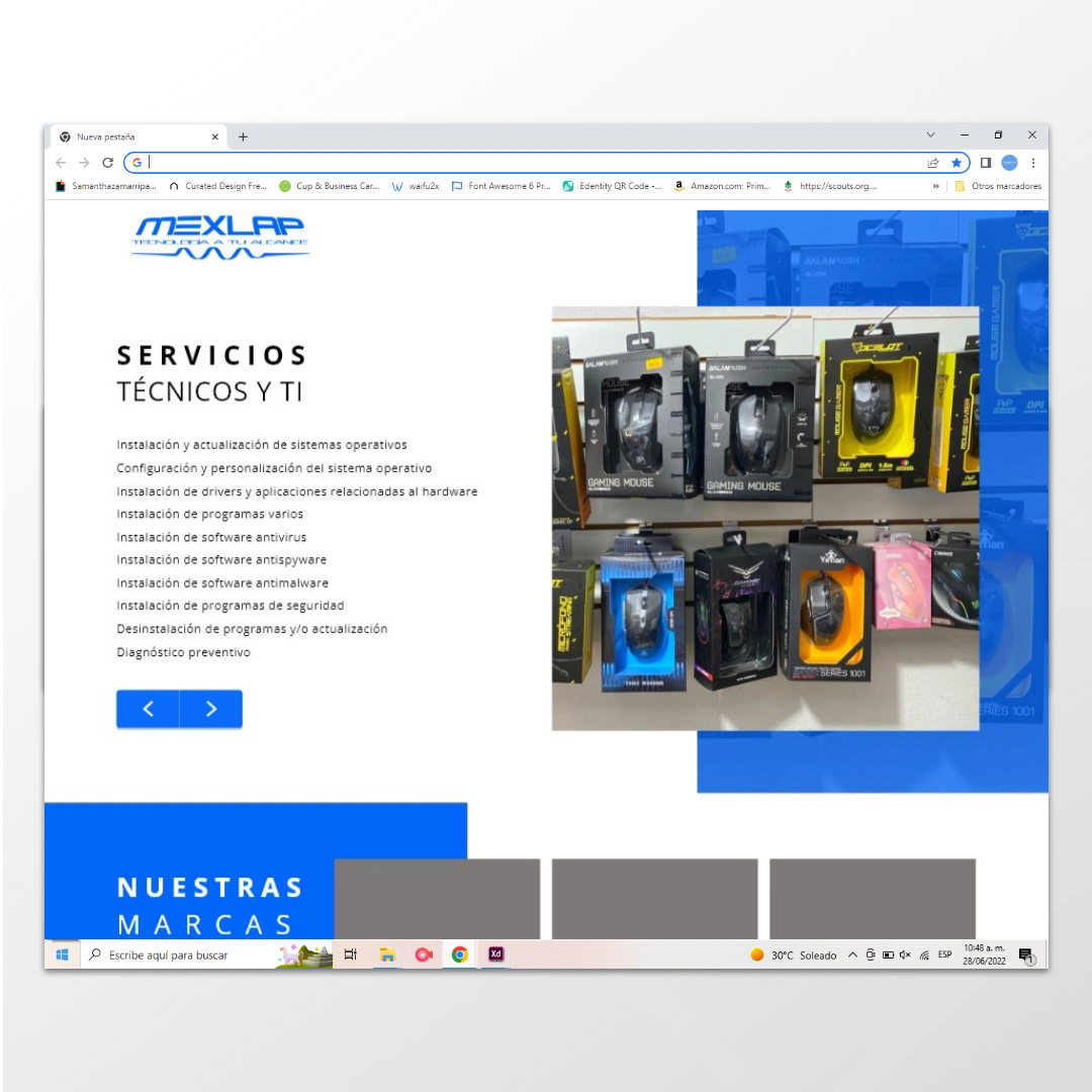 Prototipo sitio web