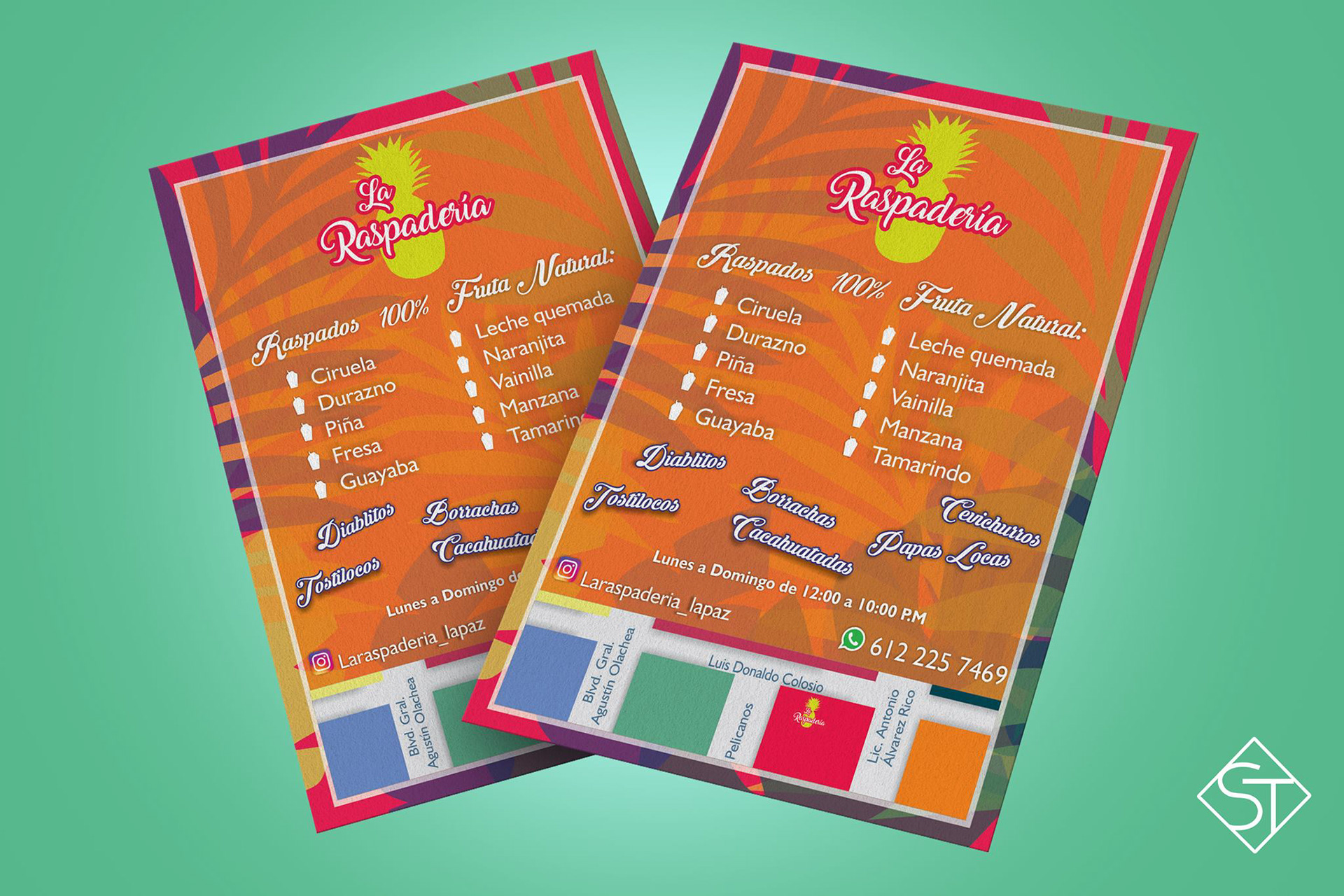 Menú para La Raspaderia