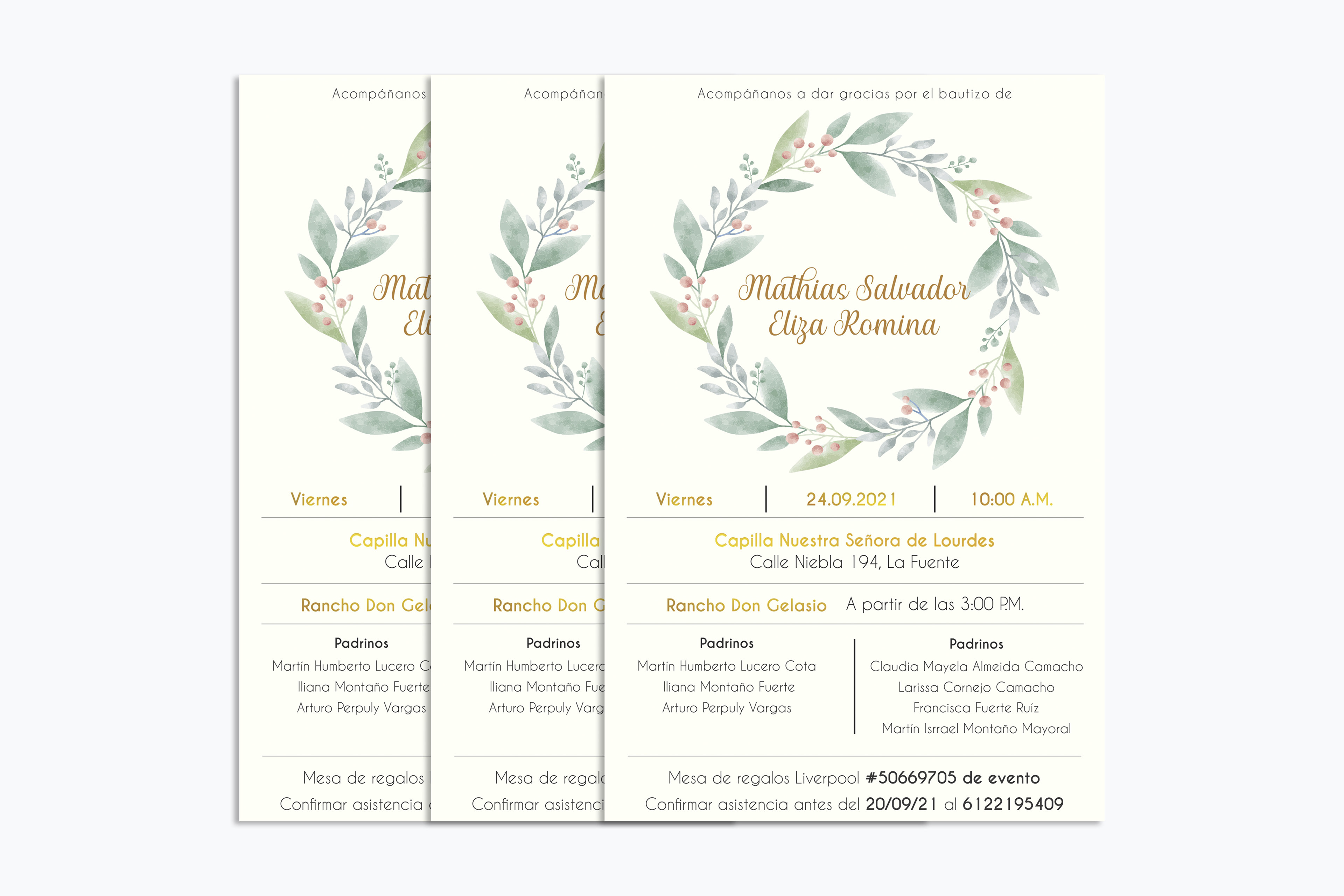Invitación de boda