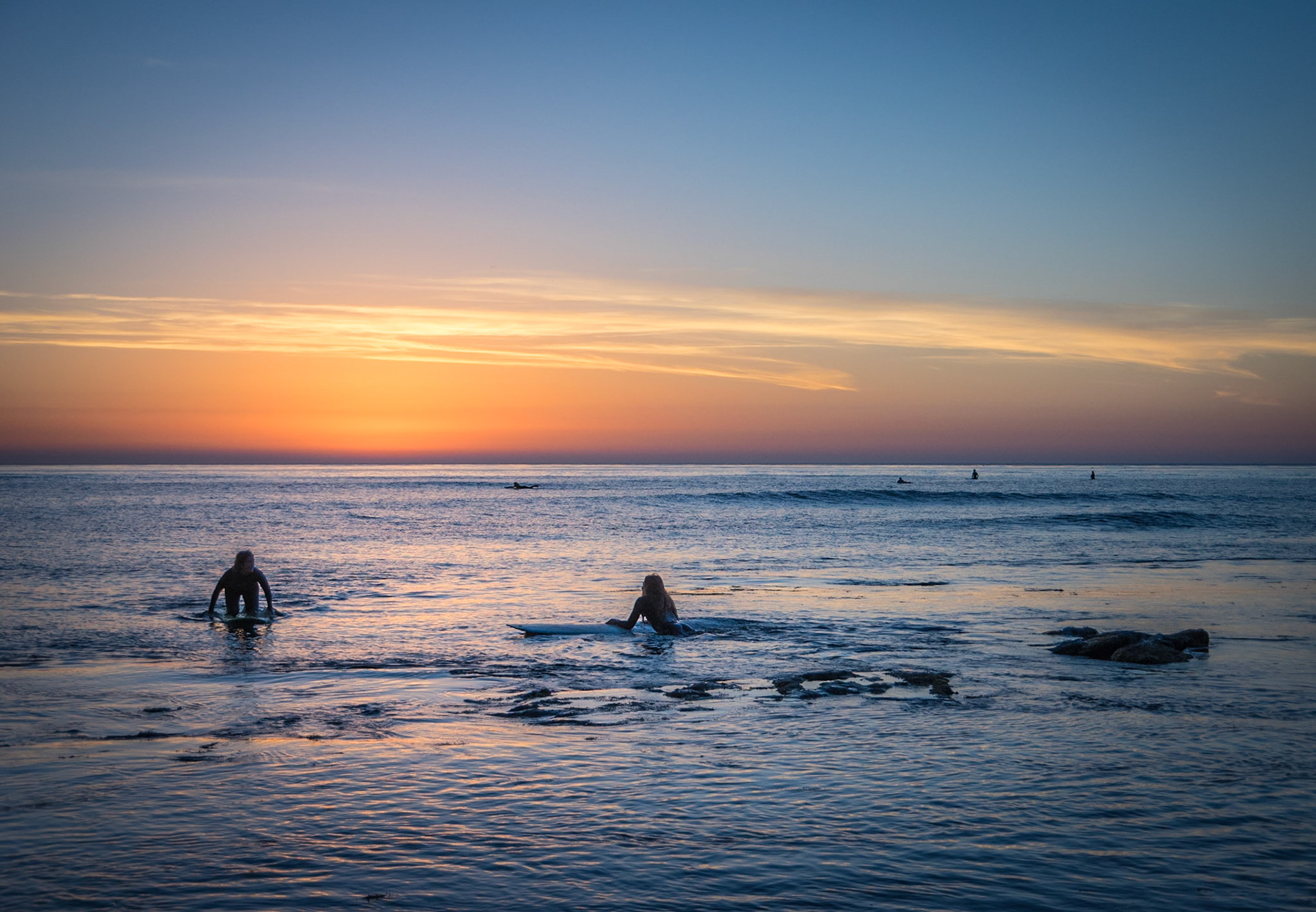 Sunset Surfing