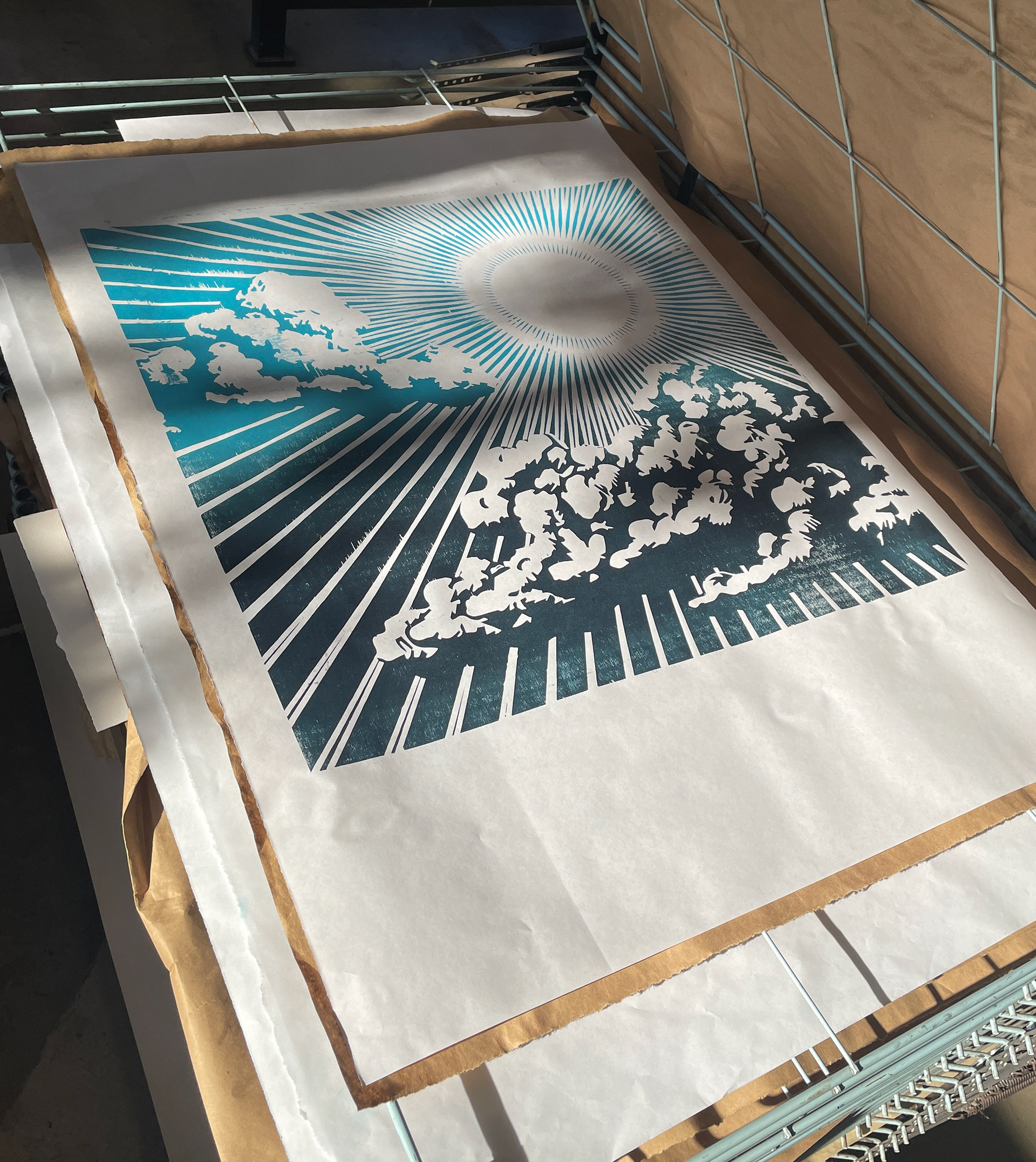 Woodcut - 24"x24" - 2023