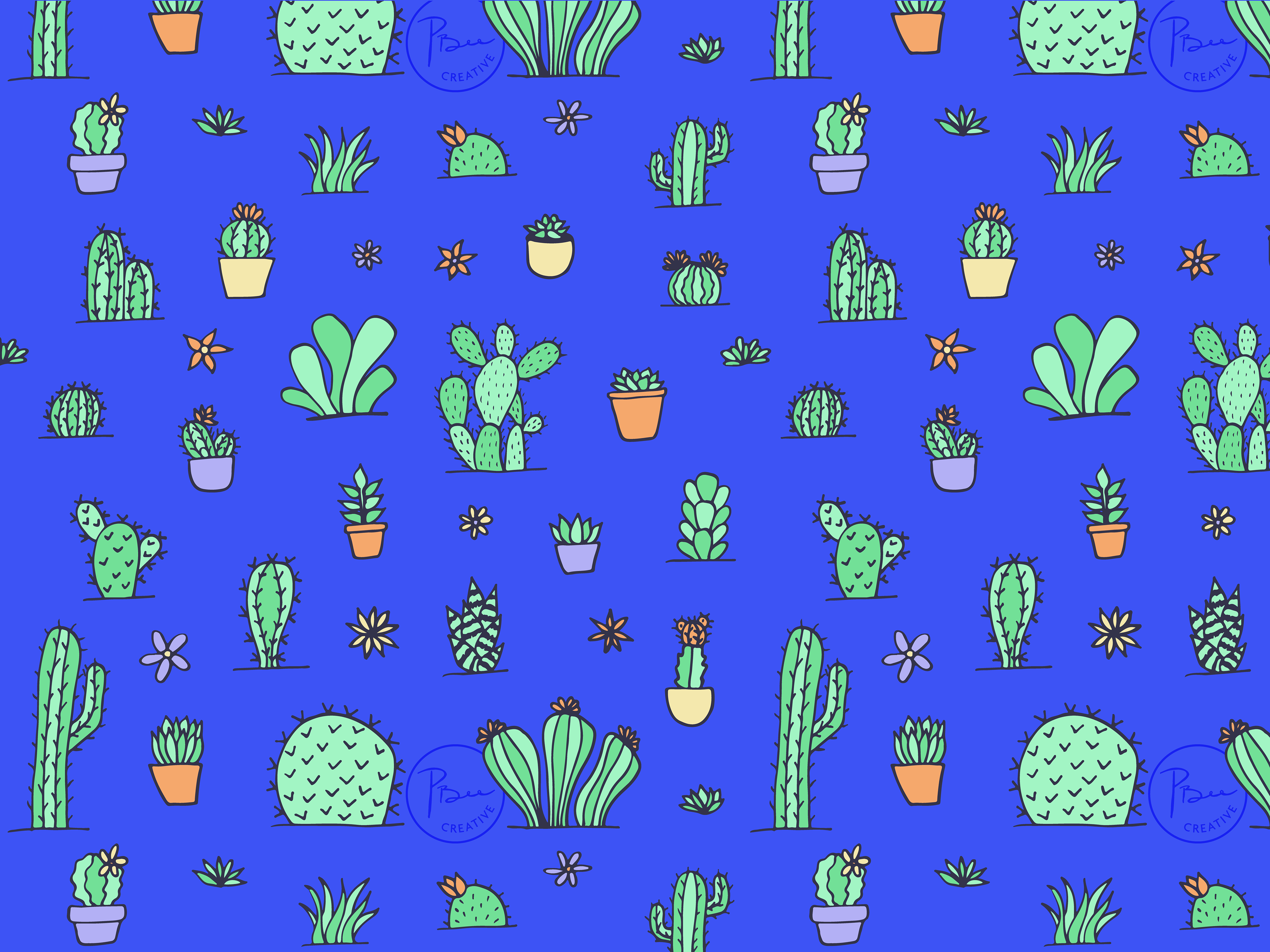 Cactus Garden Pattern