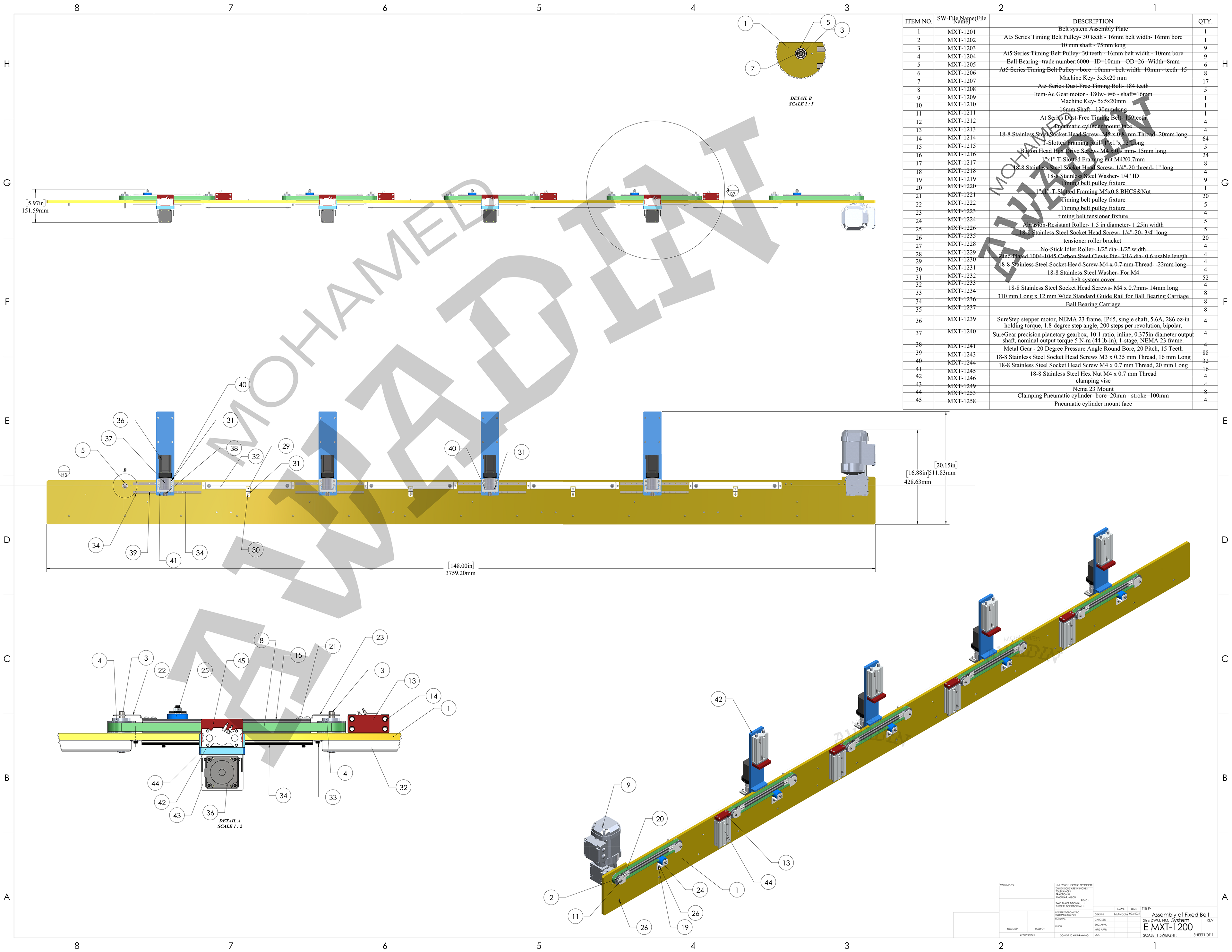Mohamed Awadin - General Assembly Layout drawings