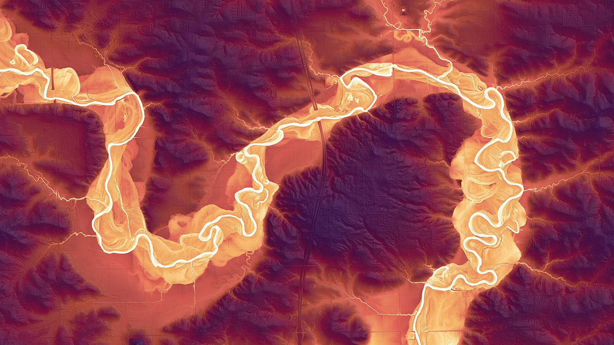 160 North Canadian River Sinuosity