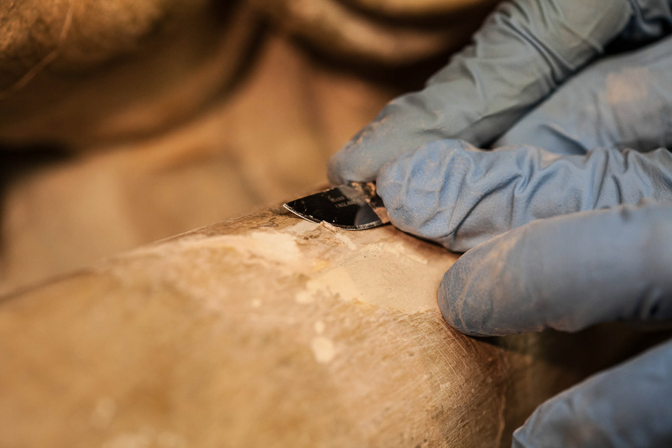 Détail de restauration pour agence Nova Cella