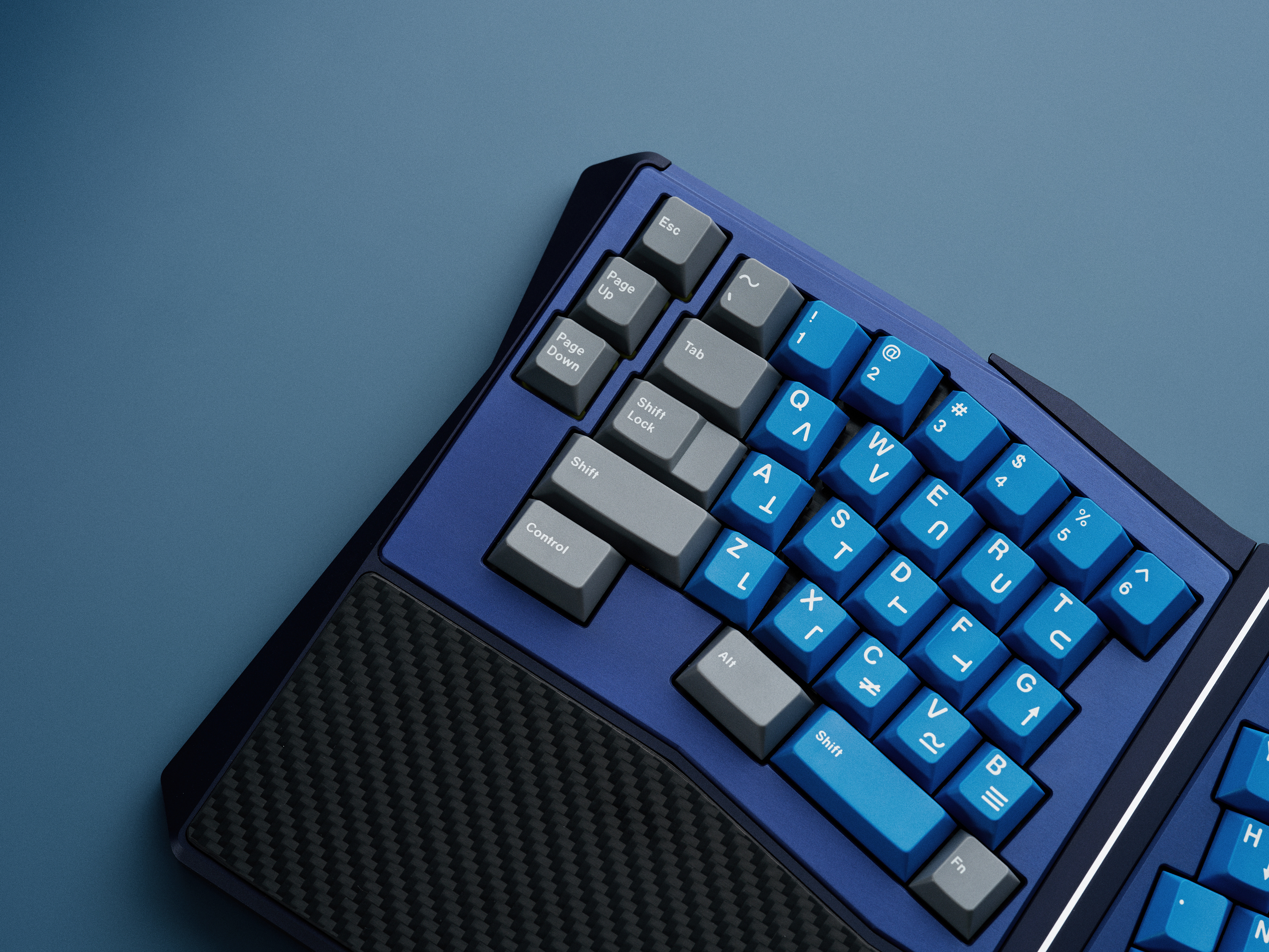 GMK ASCII and SPACE CADET BLUE