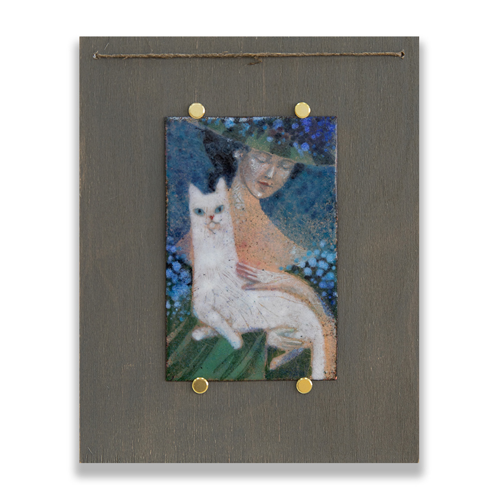 Lady with a white kitty | 2022 | 20-25 см