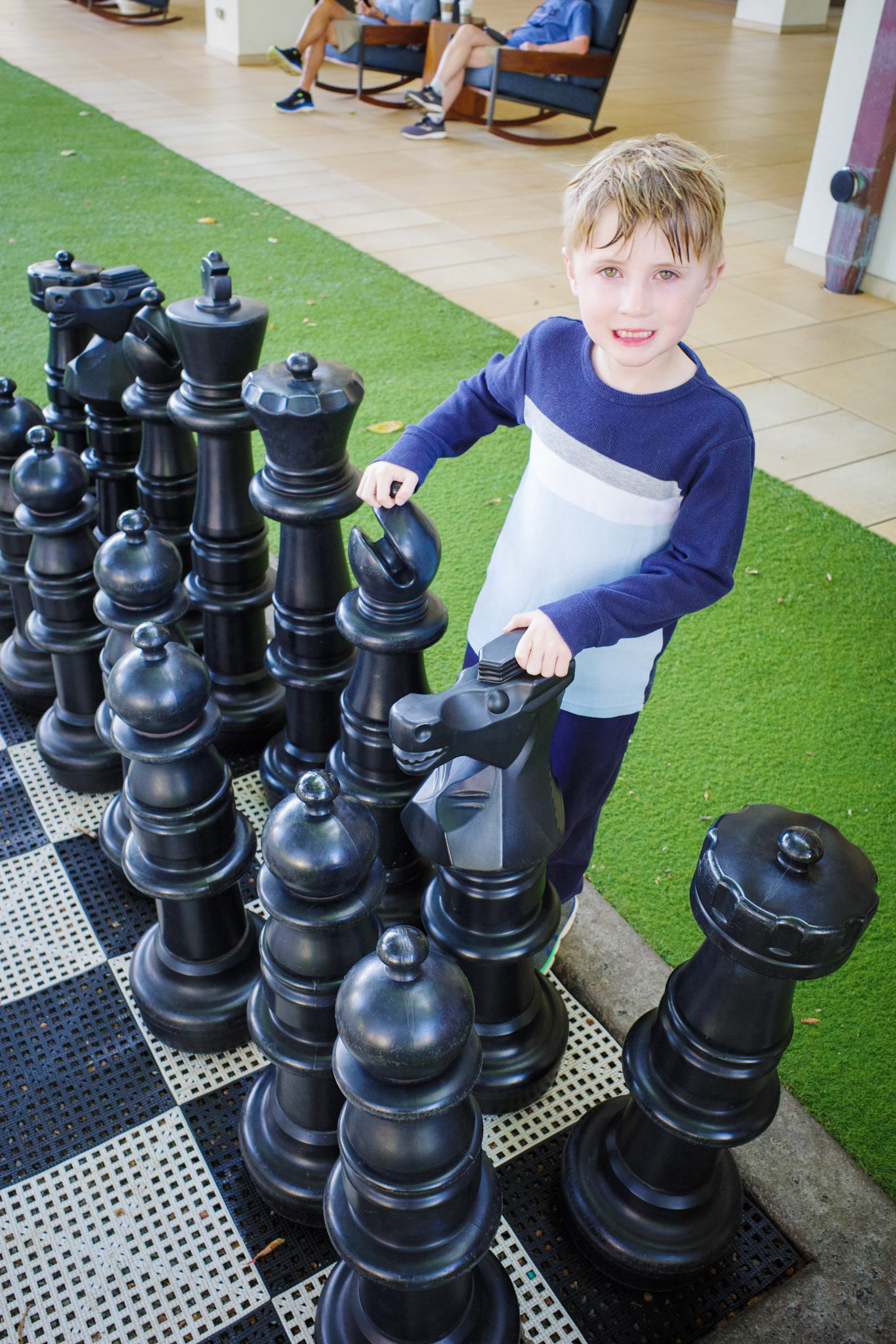 It took all week, but John finally got his chance to play chess before we headed to the airport